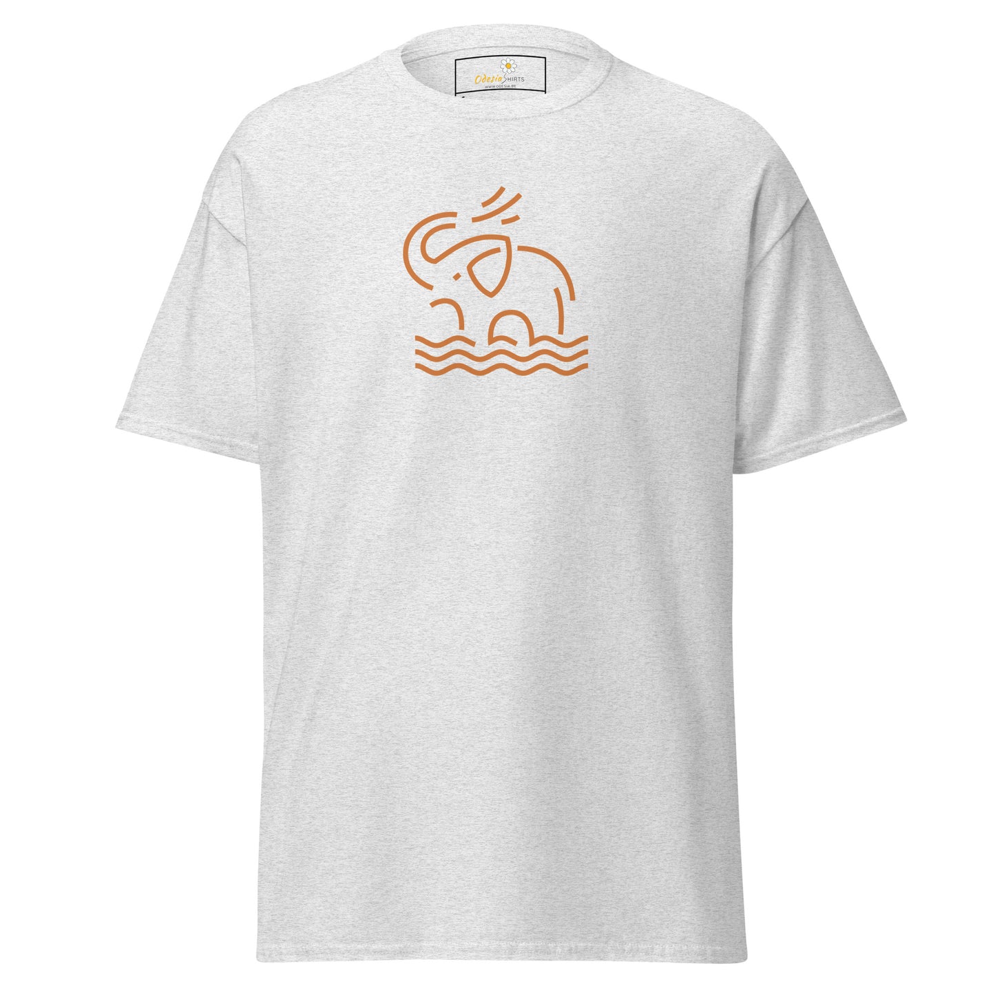 Unisex classic t-shirt - WILD LIFE ELEPHANT ORANGE - REGULAR