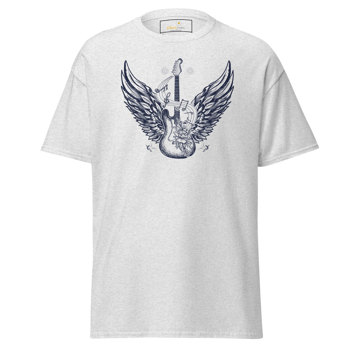 Unisex klassiek t-shirt - MUZIEK ROCK AND ROLL GITAAR - REGULAR