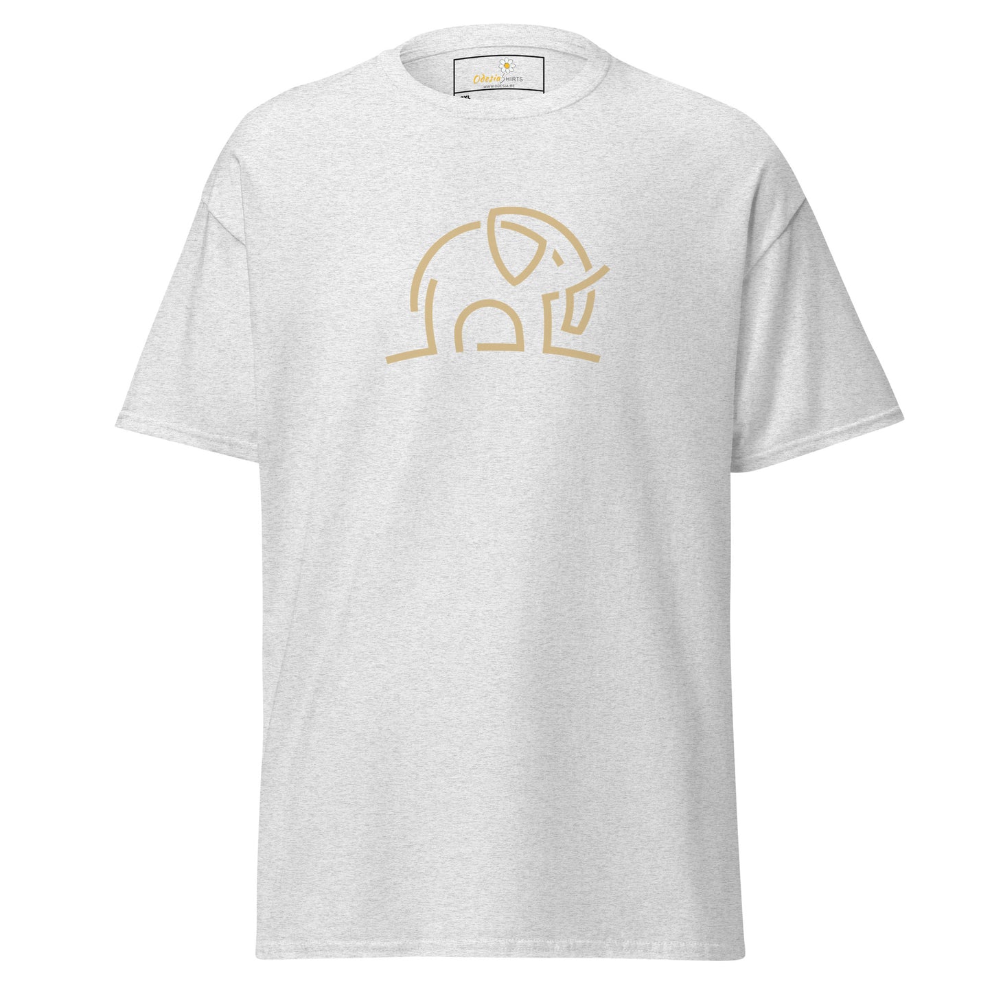 Klassiek heren t-shirt - WILDLIFE ELEPHANT LINES - GROOT