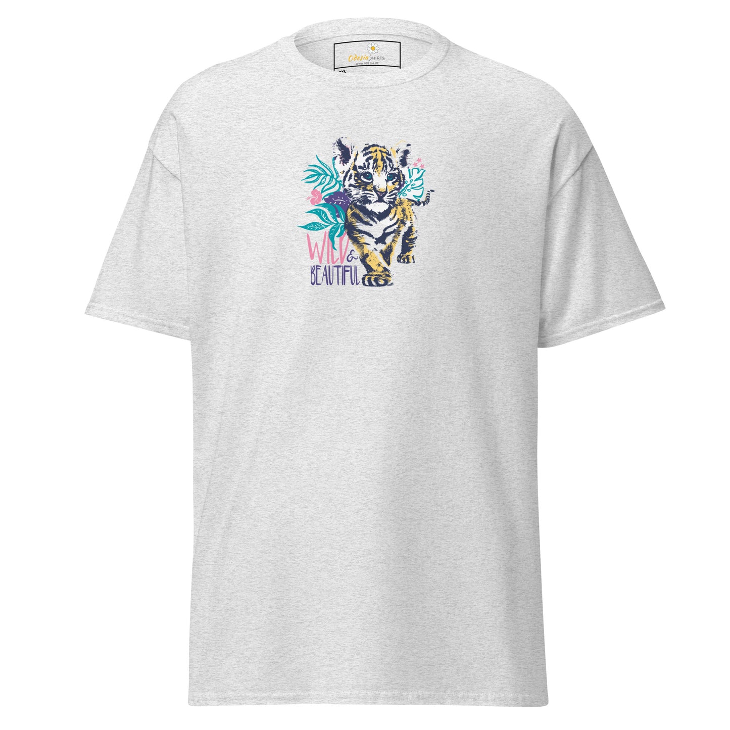 Heren klassiek t-shirt - WILDLIFE AND BEAUTIFUL - GROOT