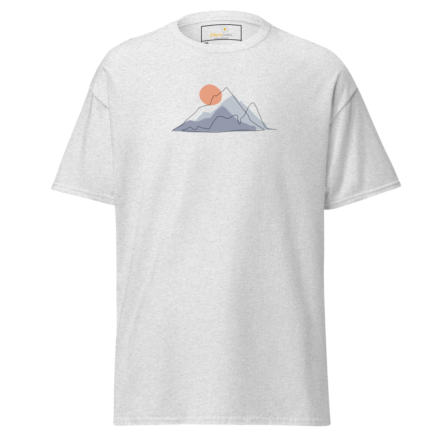 Unisex classic t-shirt - ADVENTURE MOUNTAIN SUNSET - BIG