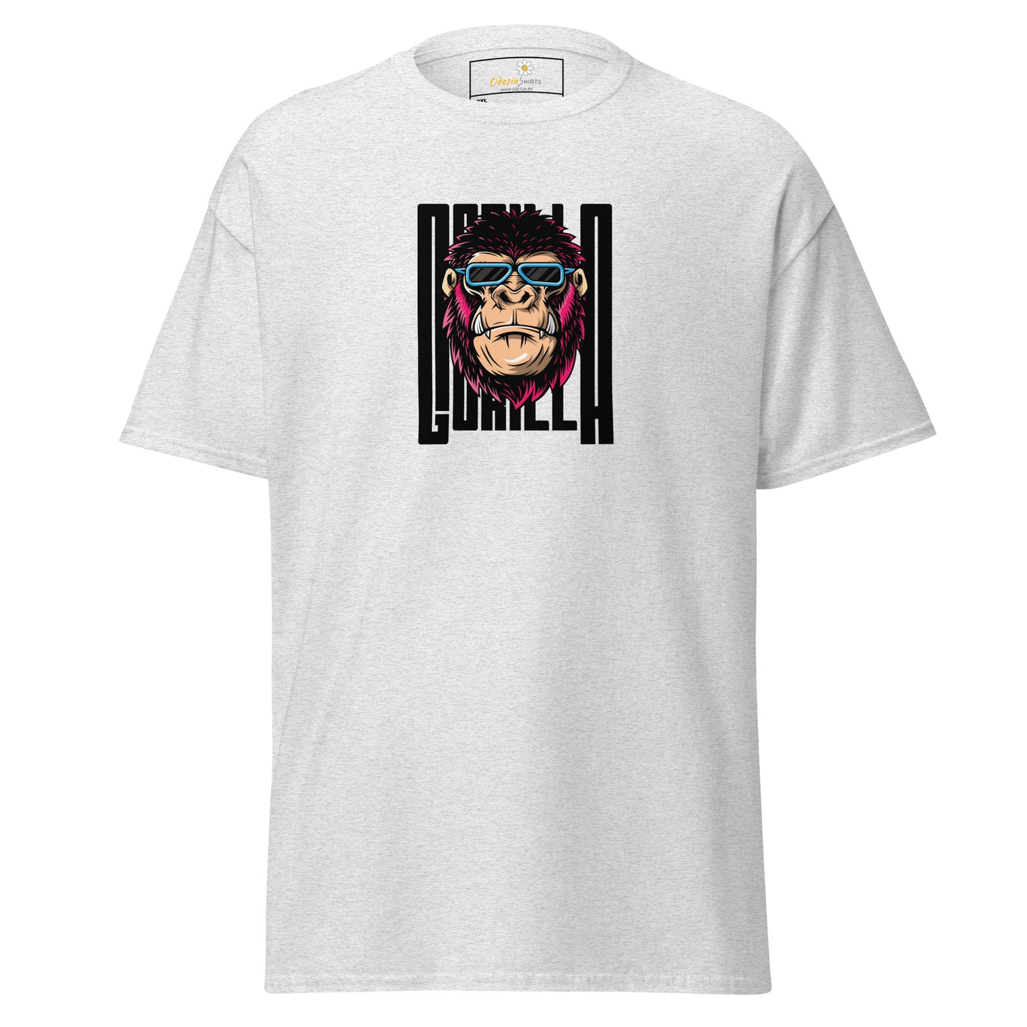 Klassiek heren t-shirt - WILDLIFE GORILLA FUN - GROOT