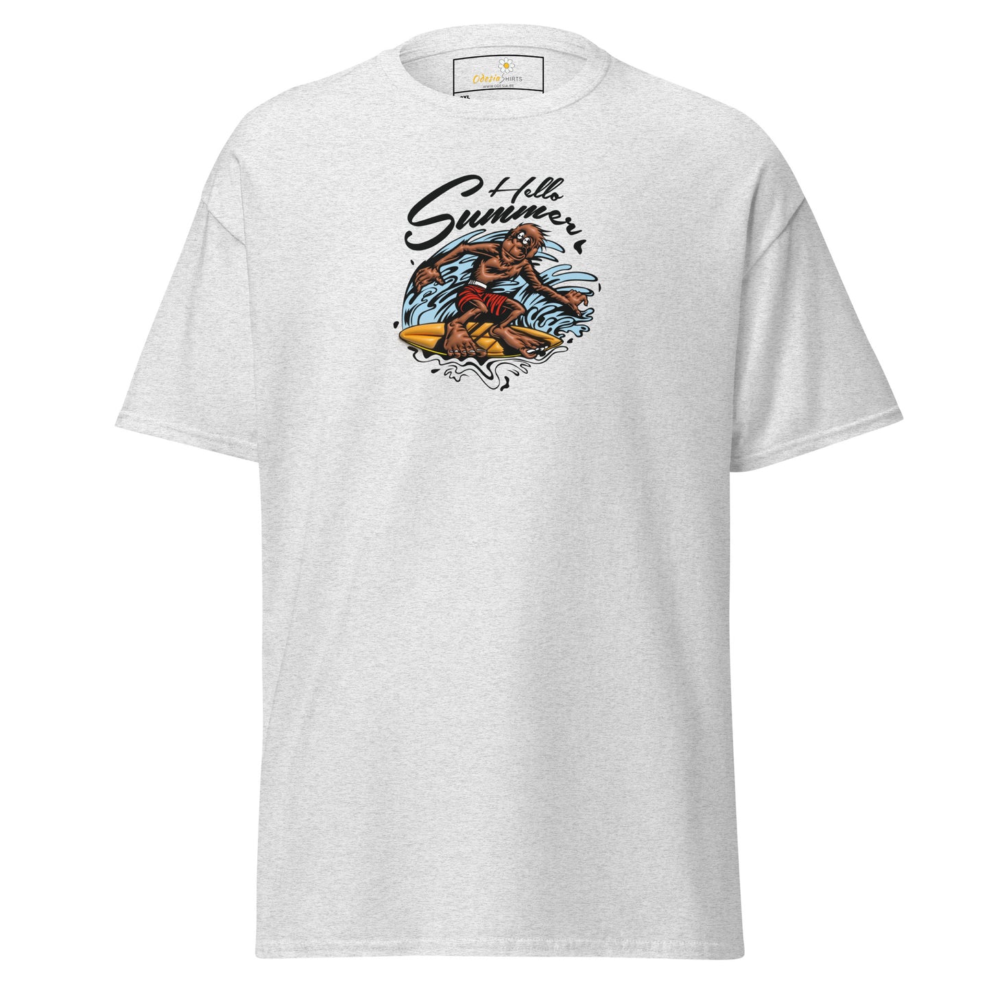 T-shirt classique homme - SINGE SURFEUR D'ÉTÉ - GRAND