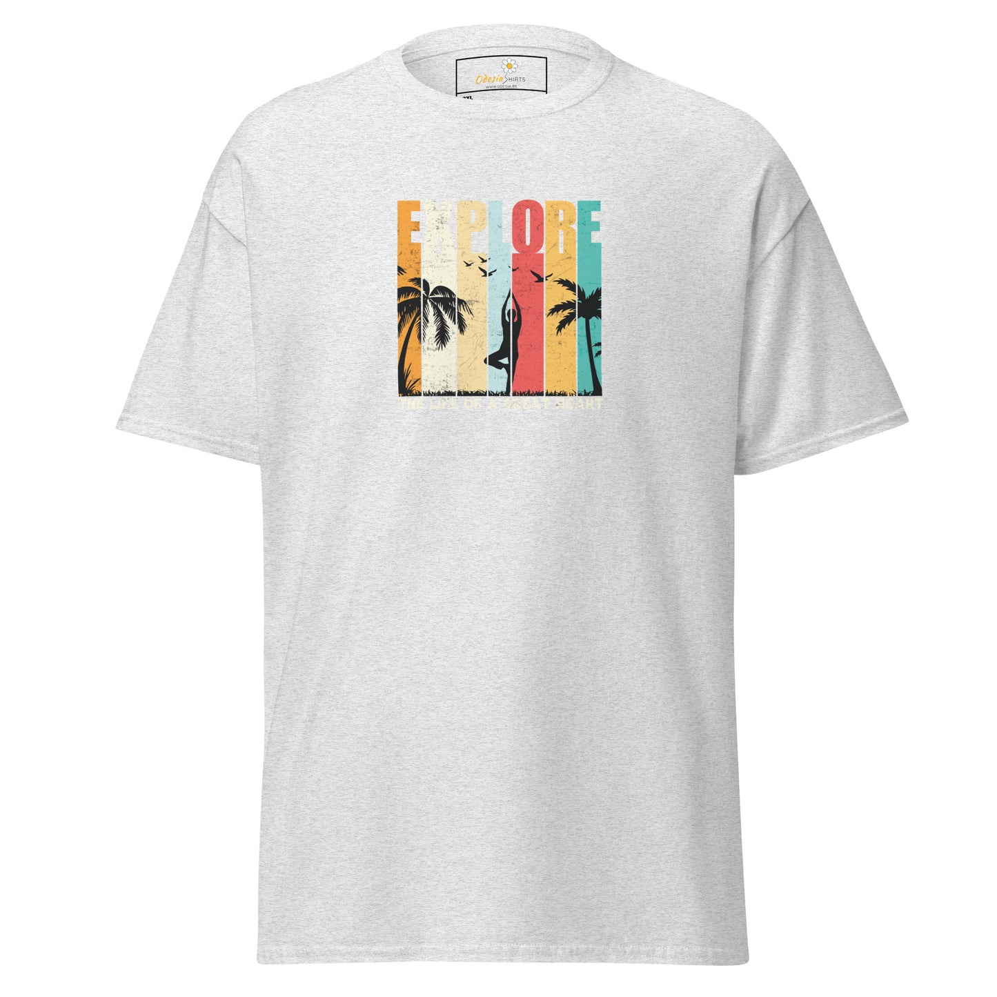 Unisex classic t-shirt - ADVENTURE EXPLORE GREAT HEART - BIG