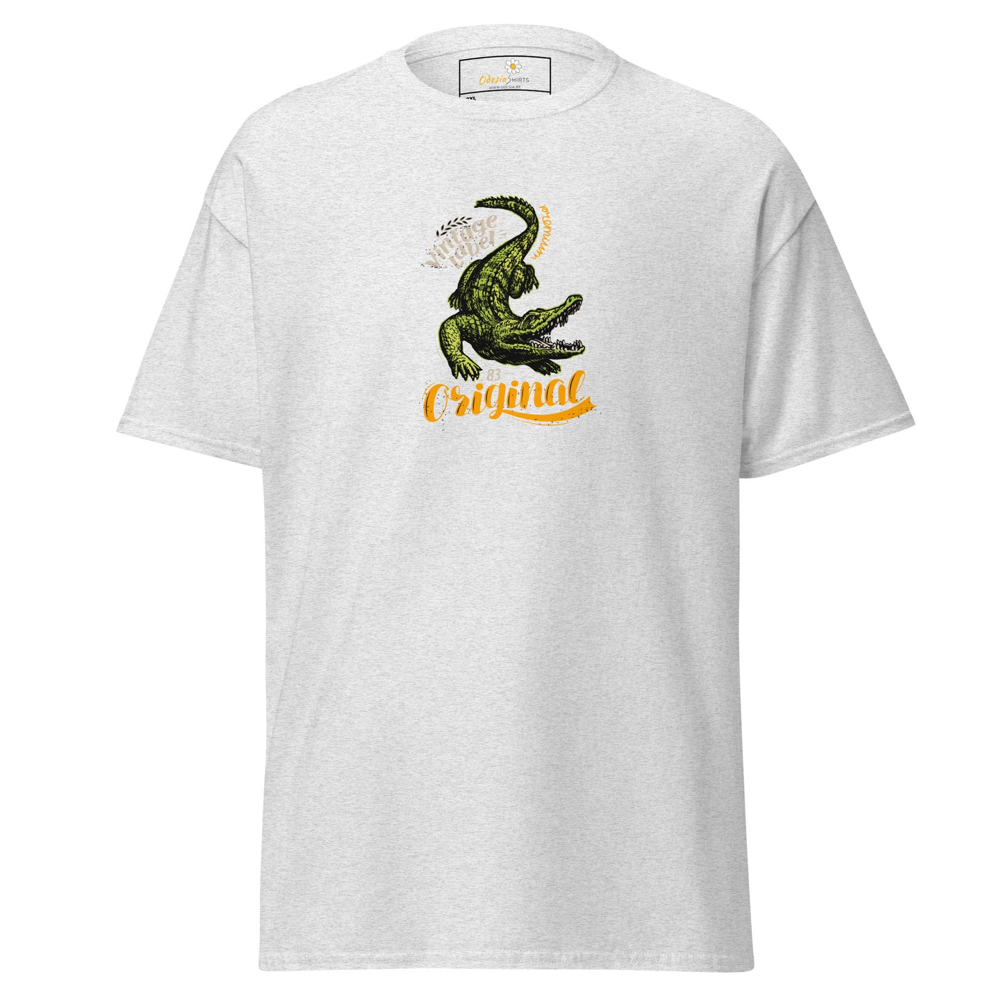Heren klassiek t-shirt - WILDLIFE CROCODILE - GROOT