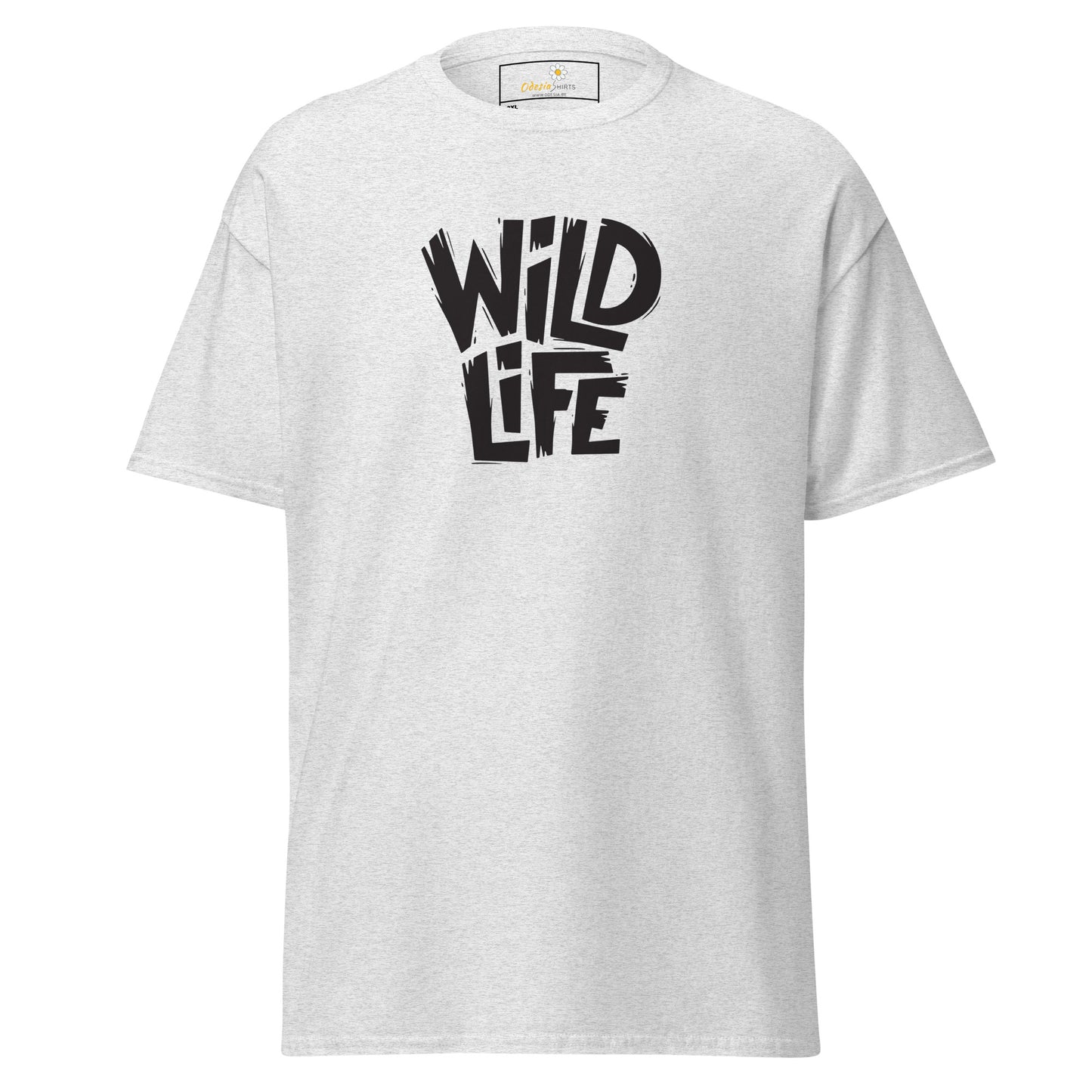 T-shirt classique pour homme - TEXT WILD LIFE - GRAND