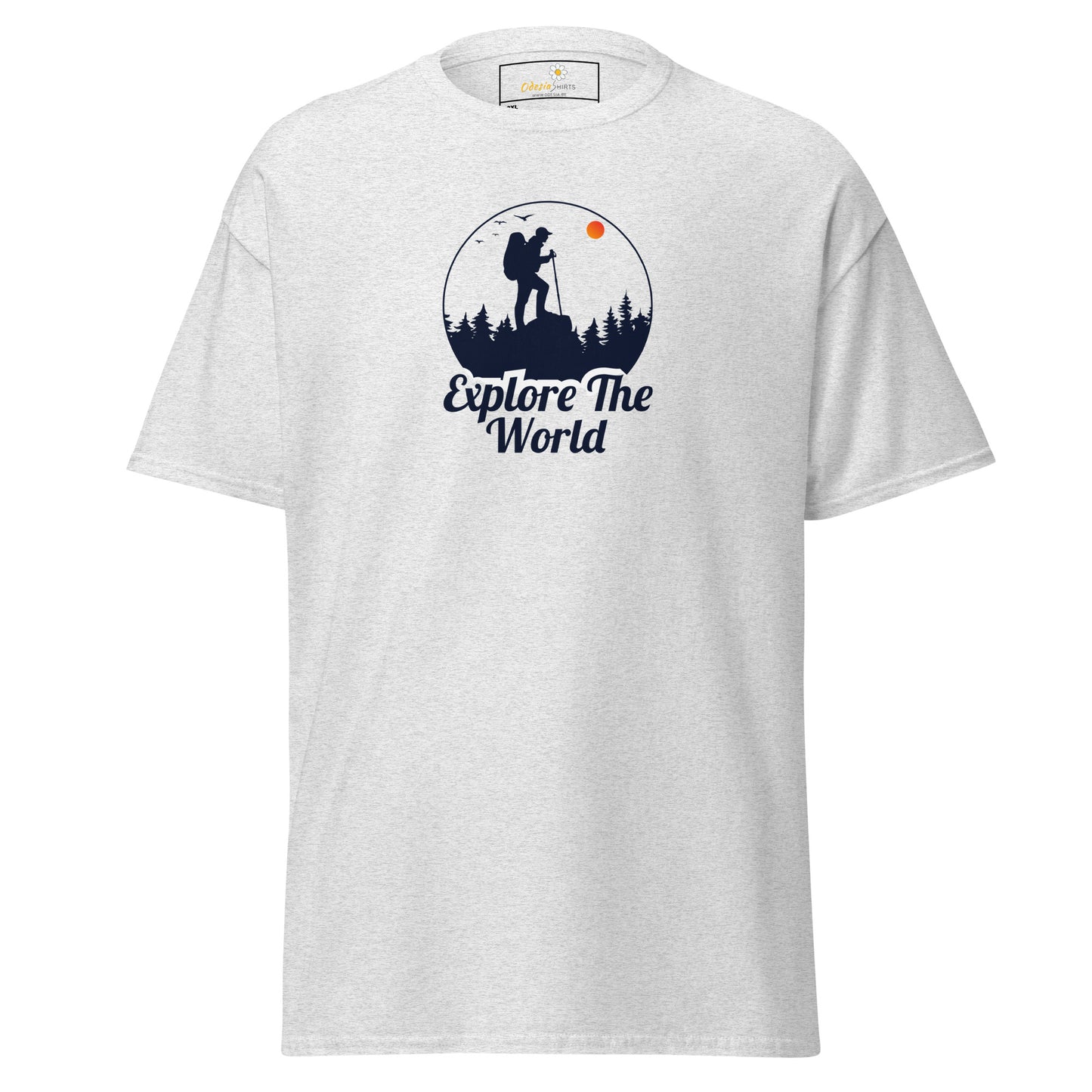 Unisex classic t-shirt - ADVENTURE EXPLORE THE WORLD - BIG