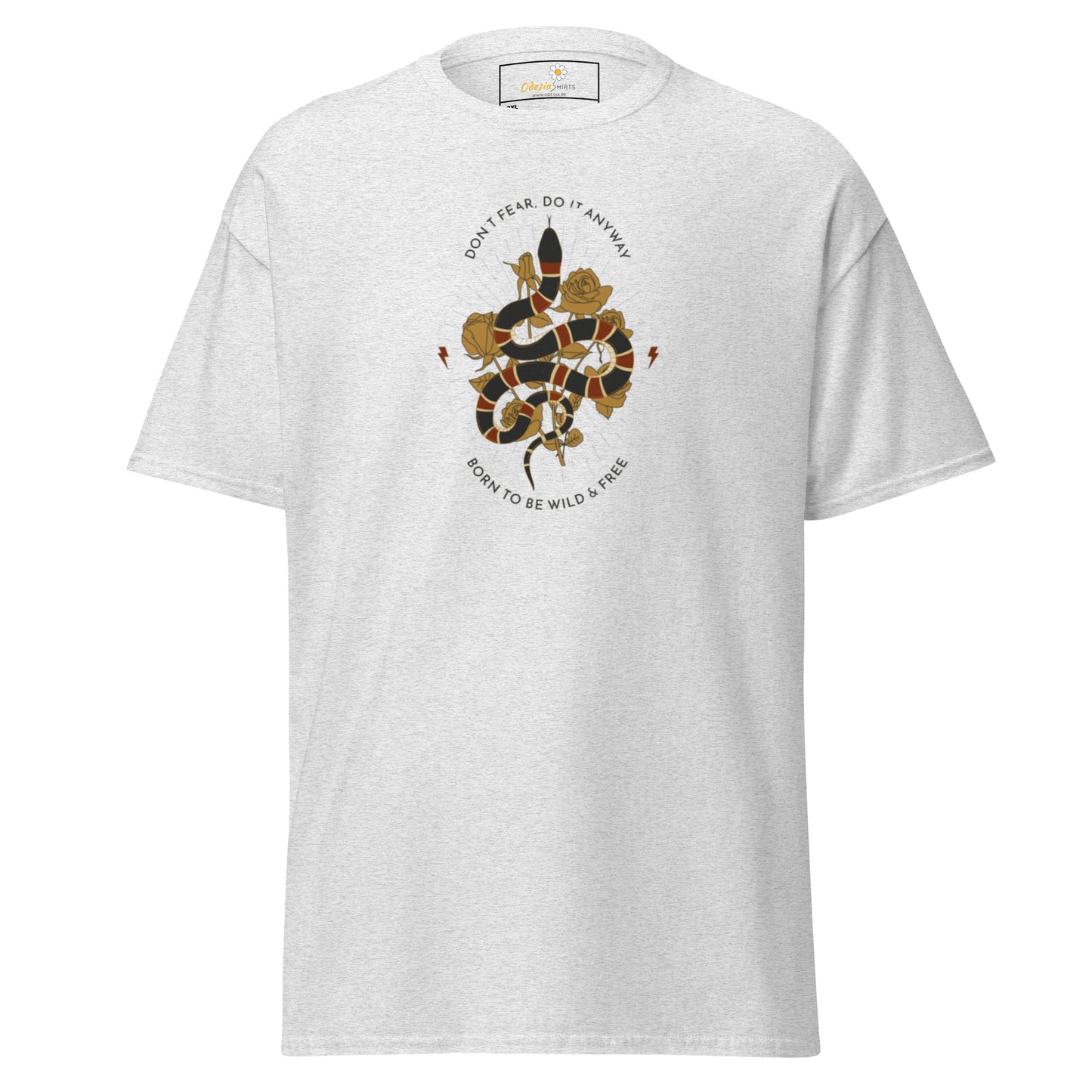Klassiek heren t-shirt - WILDLIFE SNAKE TO BE WILD - GROOT
