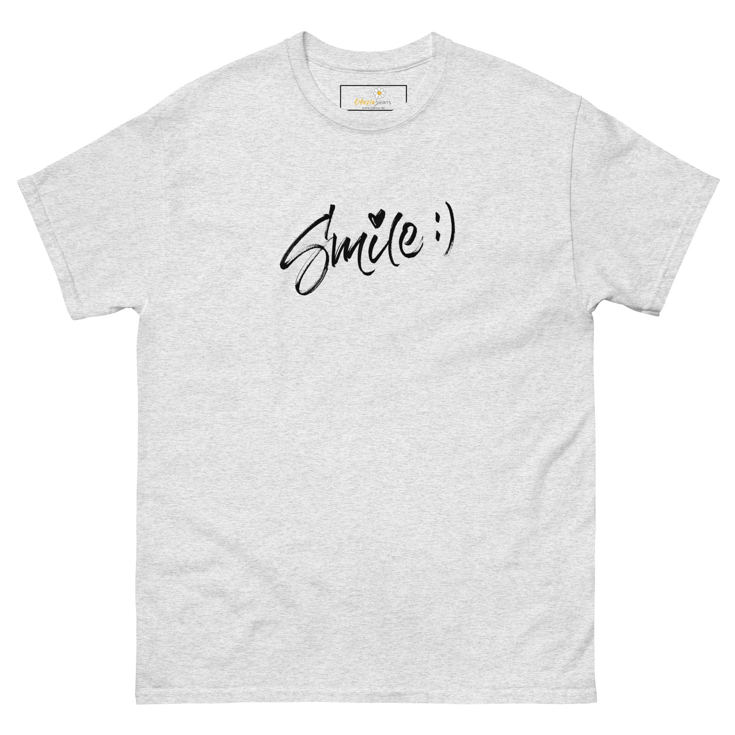 T-shirt classique pour homme - TEXT SMILE - BIG