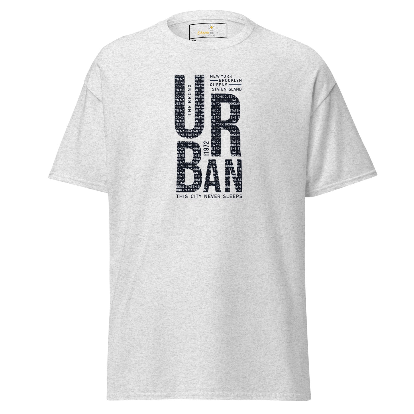 Heren klassiek t-shirt - URBAN DESIGN - GROOT