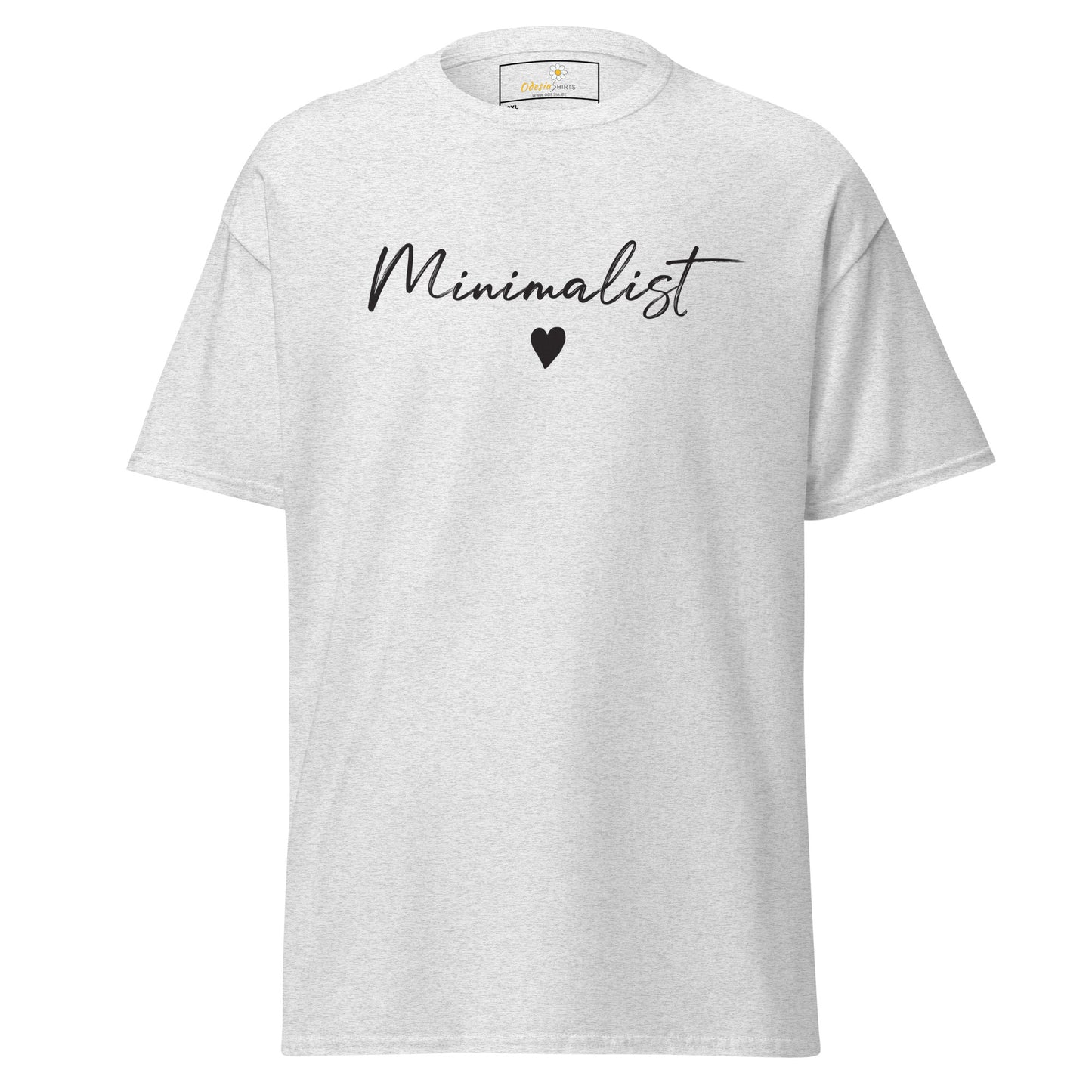 T-shirt classique pour homme - Texte minimaliste - Grand