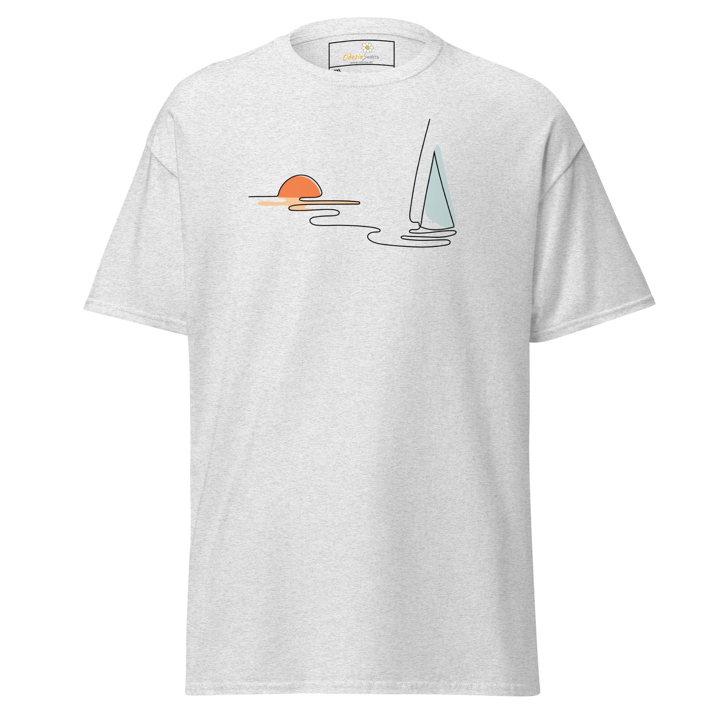 T-shirts classiques pour hommes - NATURE LINE SUNSE5T BOAT - BIG