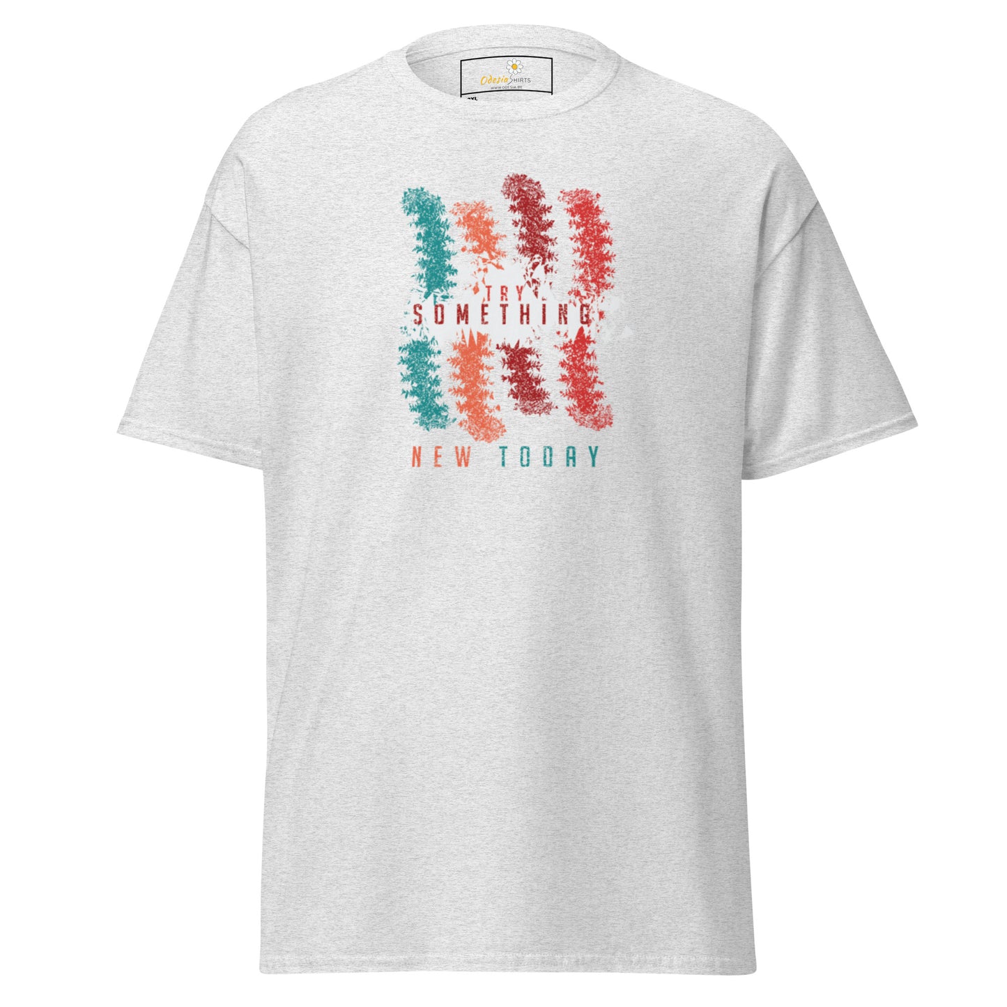 T-shirt classique unisexe - Lignes de couleurs abstraites - Grand