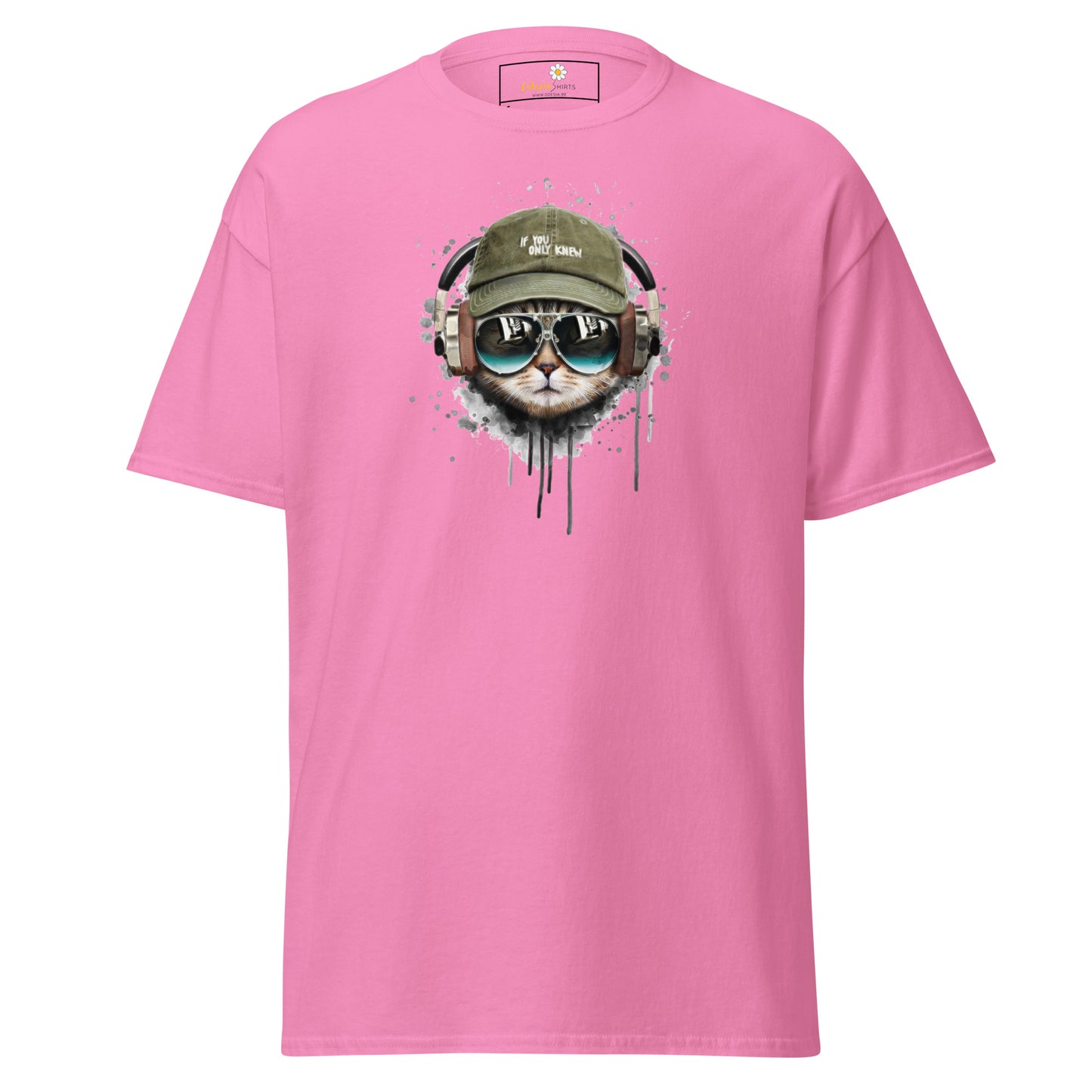 T-shirt classique unisexe - ANIMAUX MUSIQUE CHAT CHAPEAU - RÉGULIER