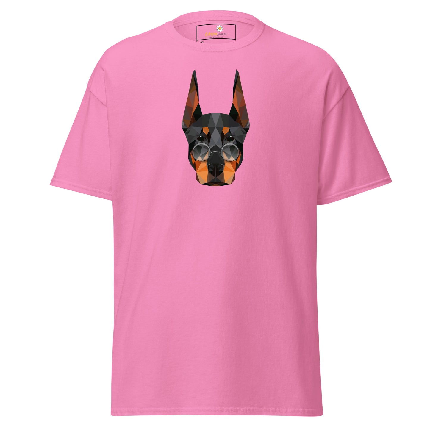 T-shirt classique unisexe - ANIMAUX TÊTE DE CHIEN LUNETTES - GRAND
