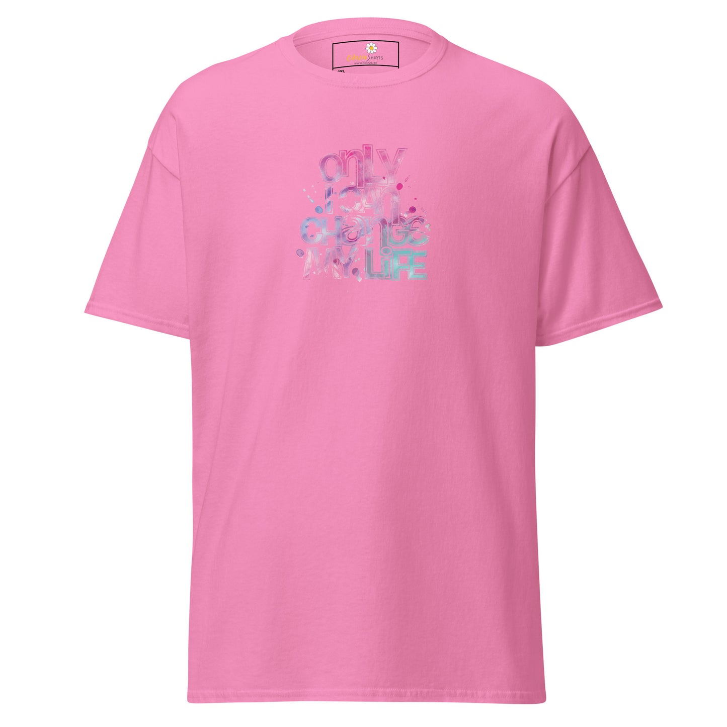 Heren klassiek t-shirt - TEKST ALLEEN KAN IK VERANDEREN - GROOT