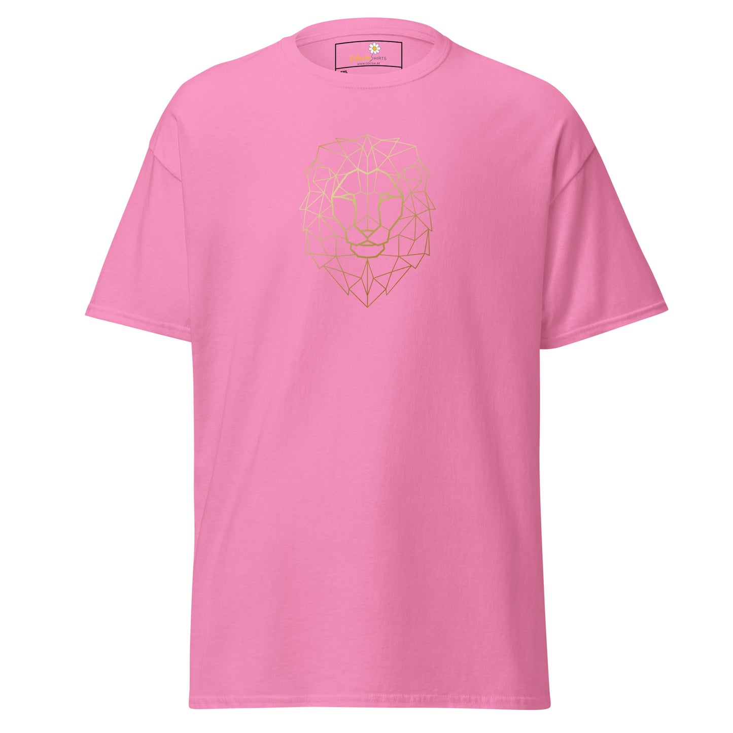 Klassiek heren t-shirt - WILDLIFE LION HEAD LINES - GROOT