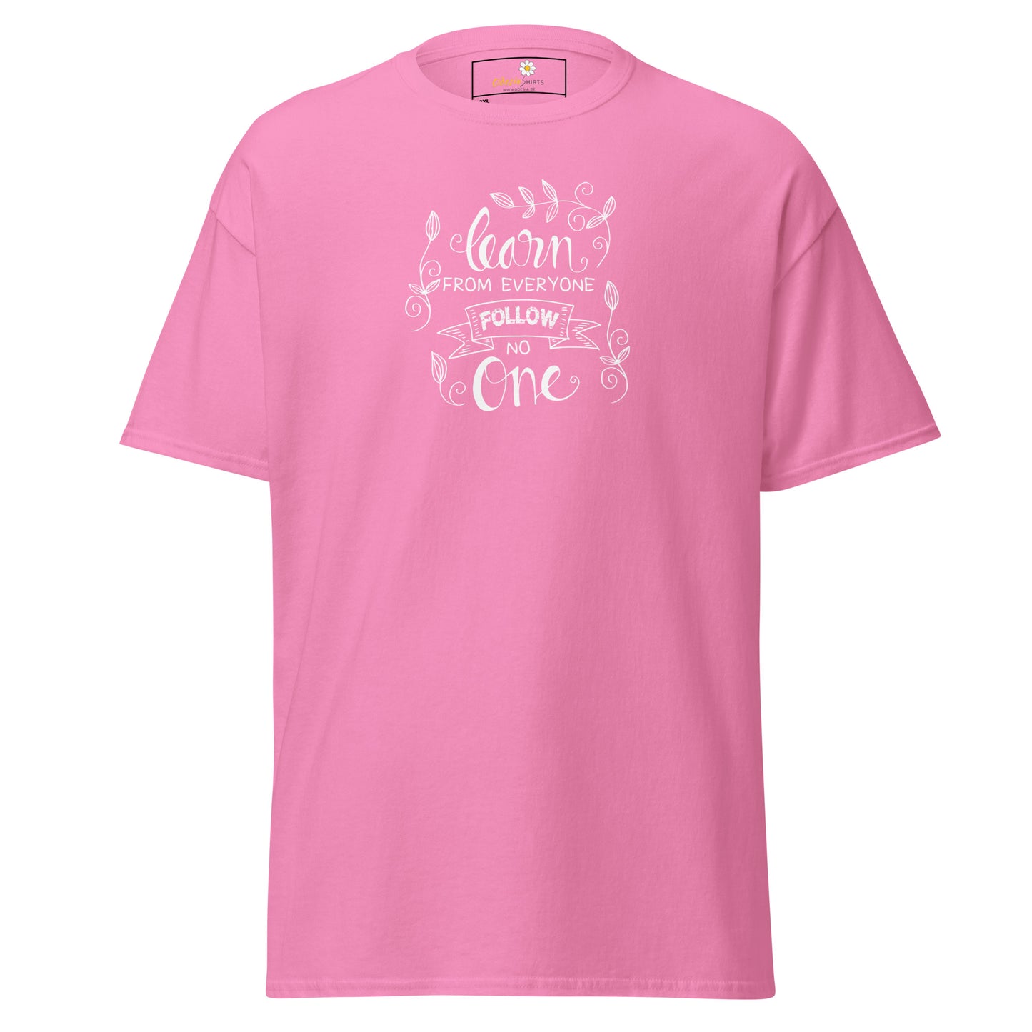 T-shirt classique pour homme - TEXTE APPRENEZ DE TOUS - GRAND