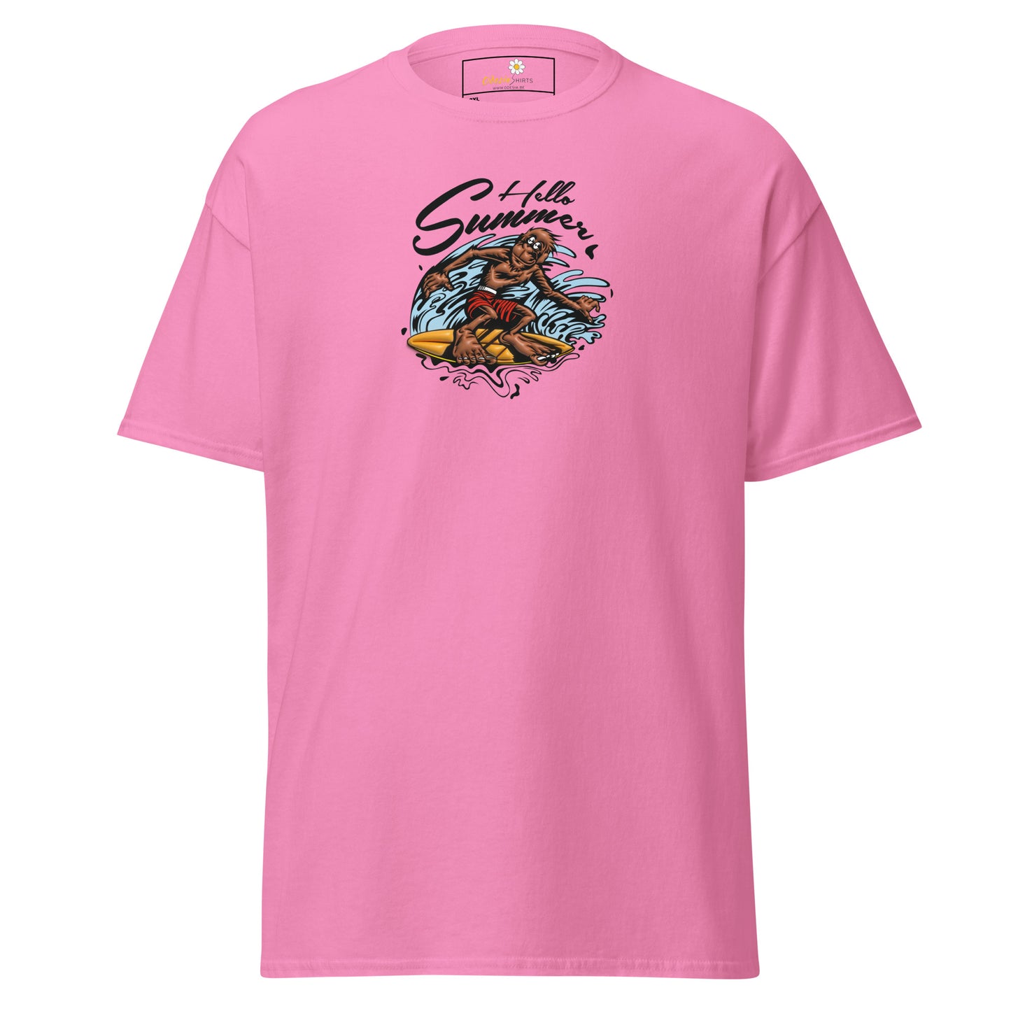 T-shirt classique homme - SINGE SURFEUR D'ÉTÉ - GRAND