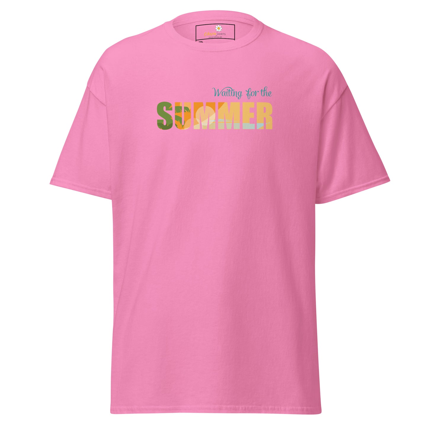 T-shirt classique pour homme - L'ÉTÉ ATTEND - GRAND