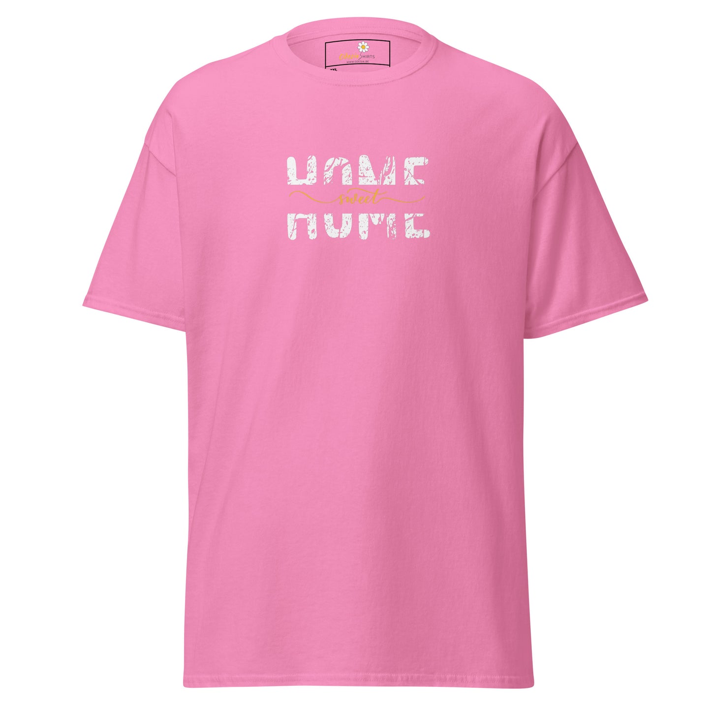 T-shirt classique pour homme - TEXT HOME SWEET HOME - BIG