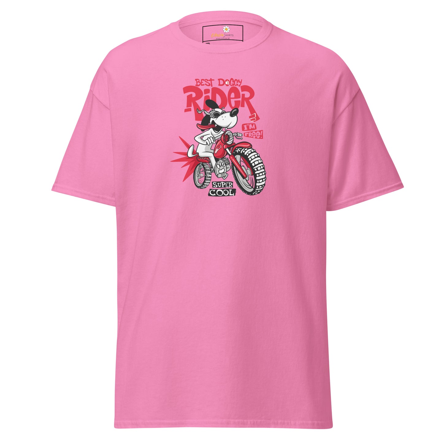 T-shirt classique pour homme - VINTAGE DOGGY RIDE - GRAND