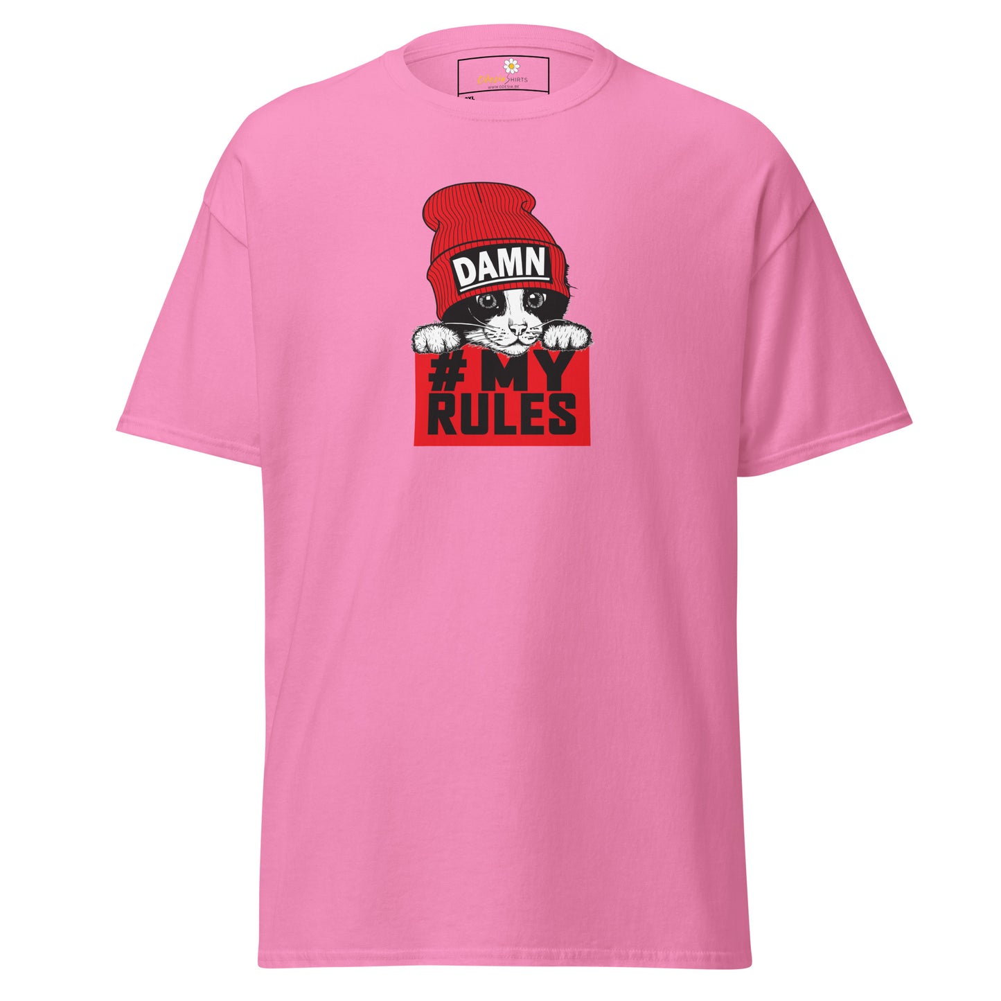 T-shirt classique unisexe - ANIMAUX AMUSANTS CHAT MES RÈGLES - GRAND