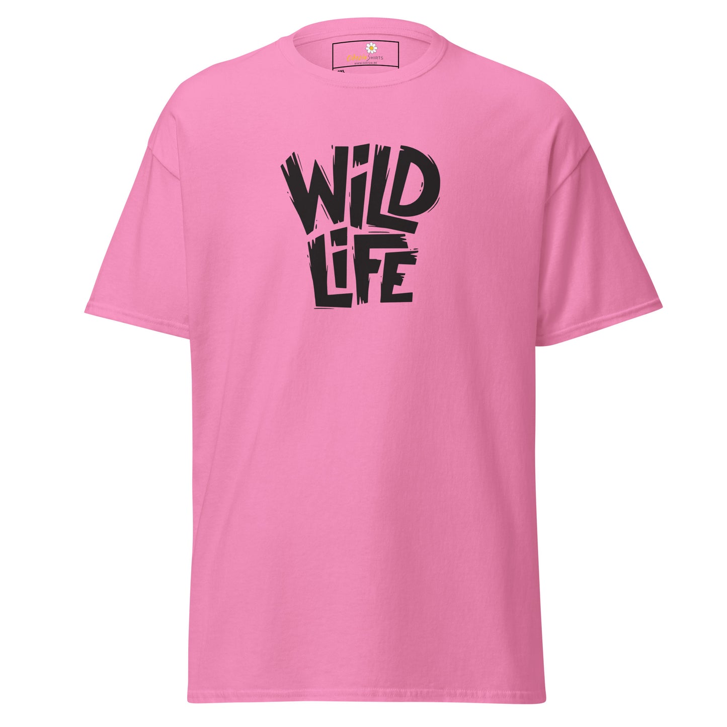 T-shirt classique pour homme - TEXT WILD LIFE - GRAND