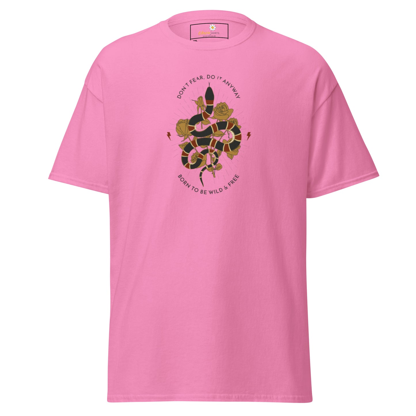 Klassiek heren t-shirt - WILDLIFE SNAKE TO BE WILD - GROOT