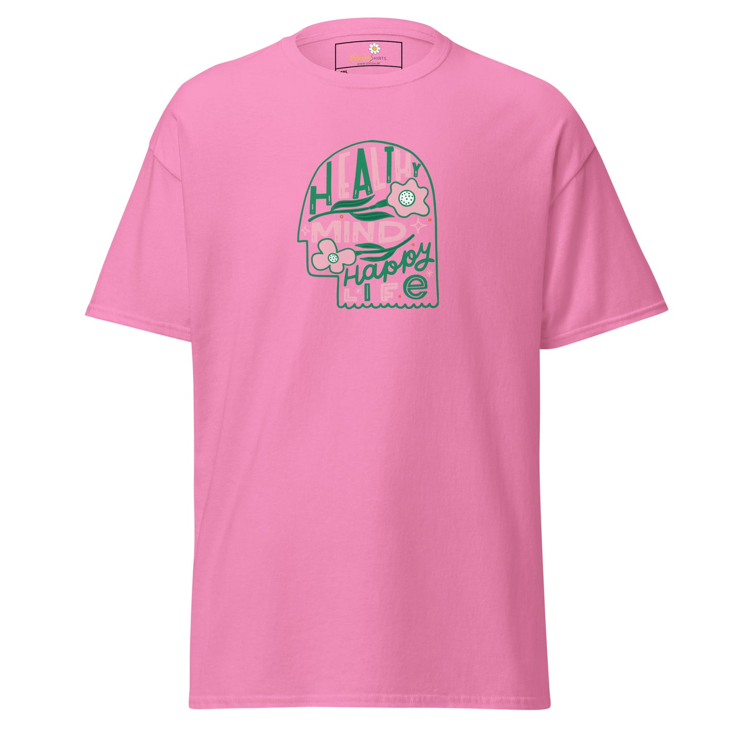 Heren klassiek t-shirt - TEKST GEZONDE GEEST LEVEN - GROOT