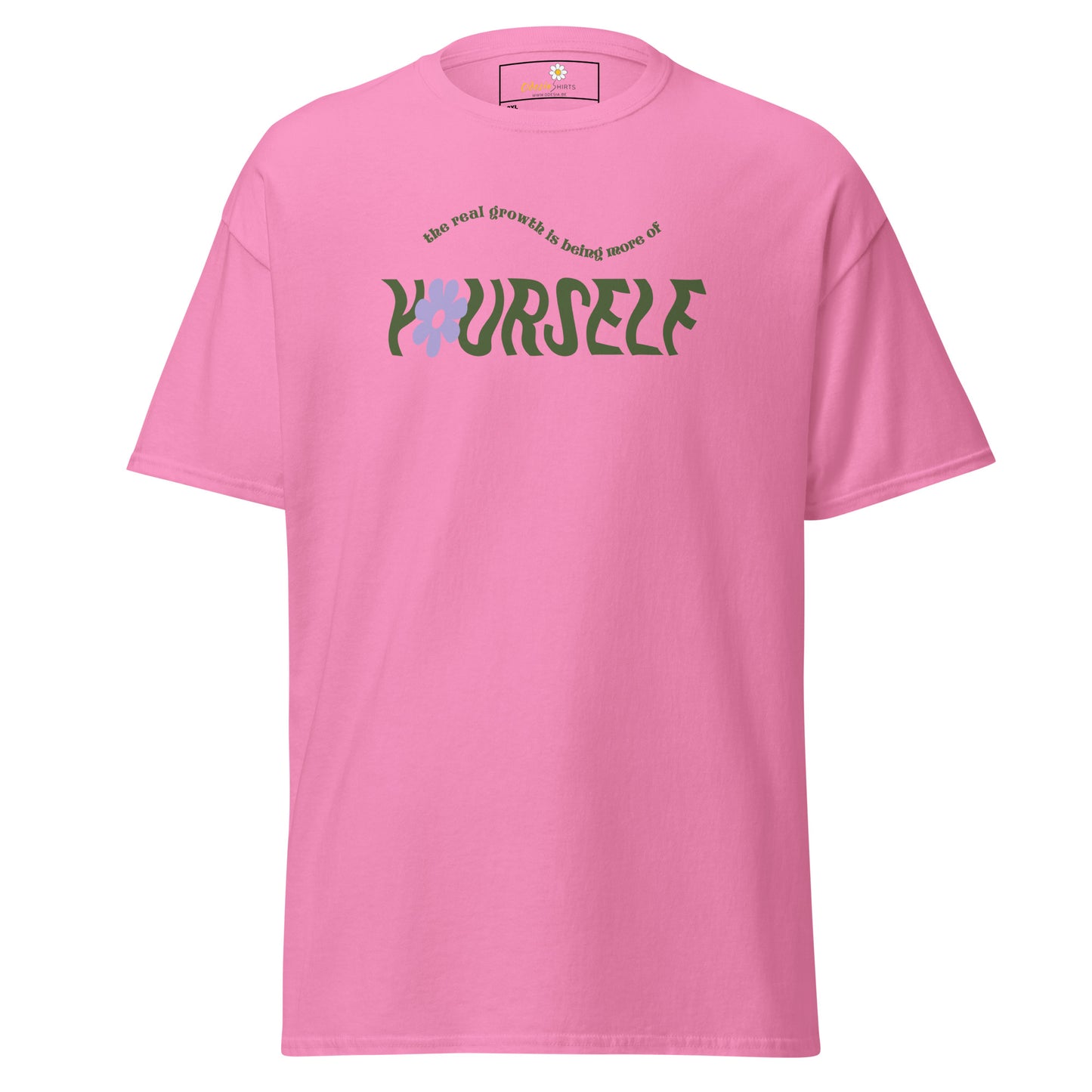 T-shirt classique pour homme - TEXTE ÊTRE PLUS SOI-MÊME - GRAND