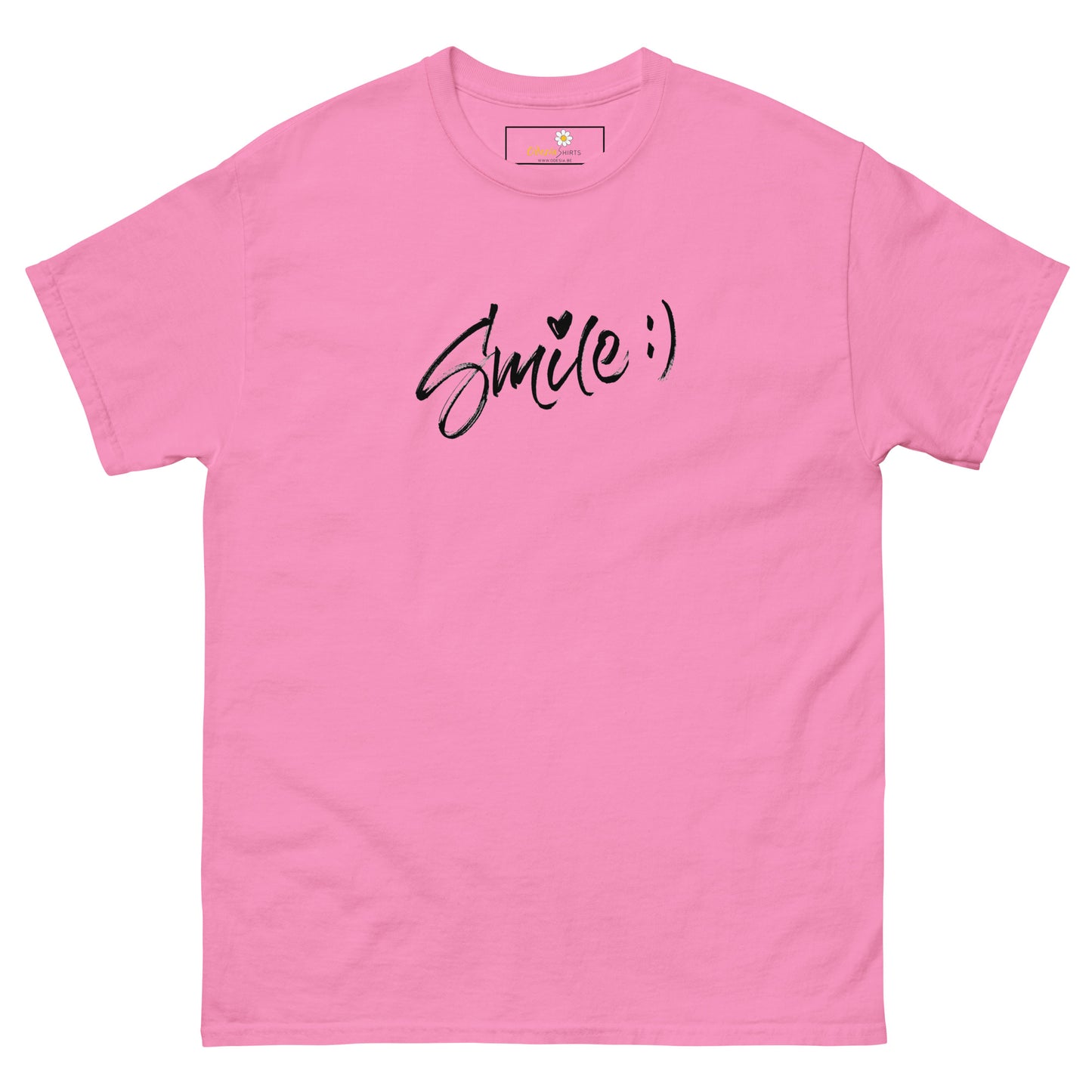T-shirt classique pour homme - TEXT SMILE - BIG