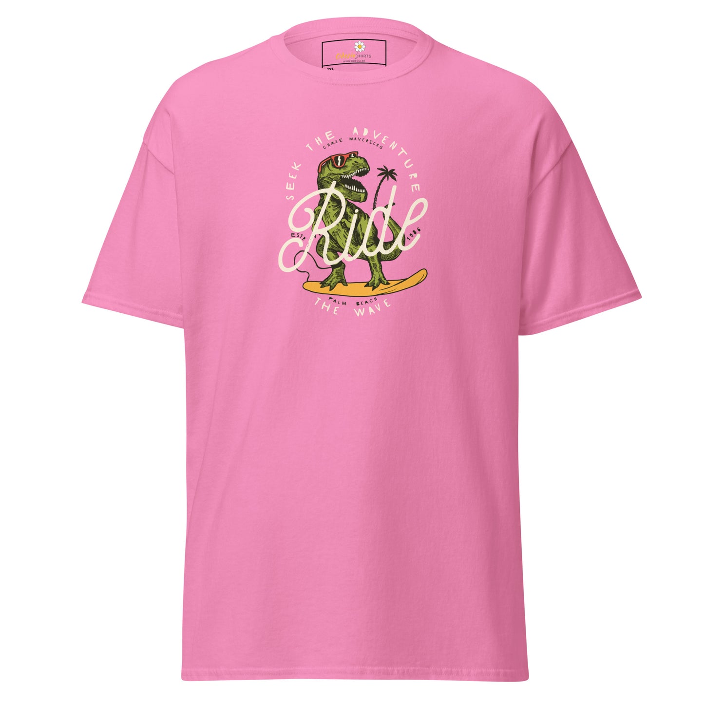 T-shirt classique pour homme - WILDLIFE DINOSAURUS RIDE WAVES - GRAND