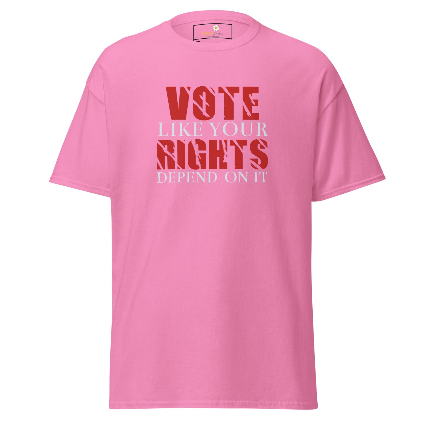 T-shirt classique pour homme - TEXTE VOTE J'AIME BIEN COMPTEZ SUR ELLE - GRAND