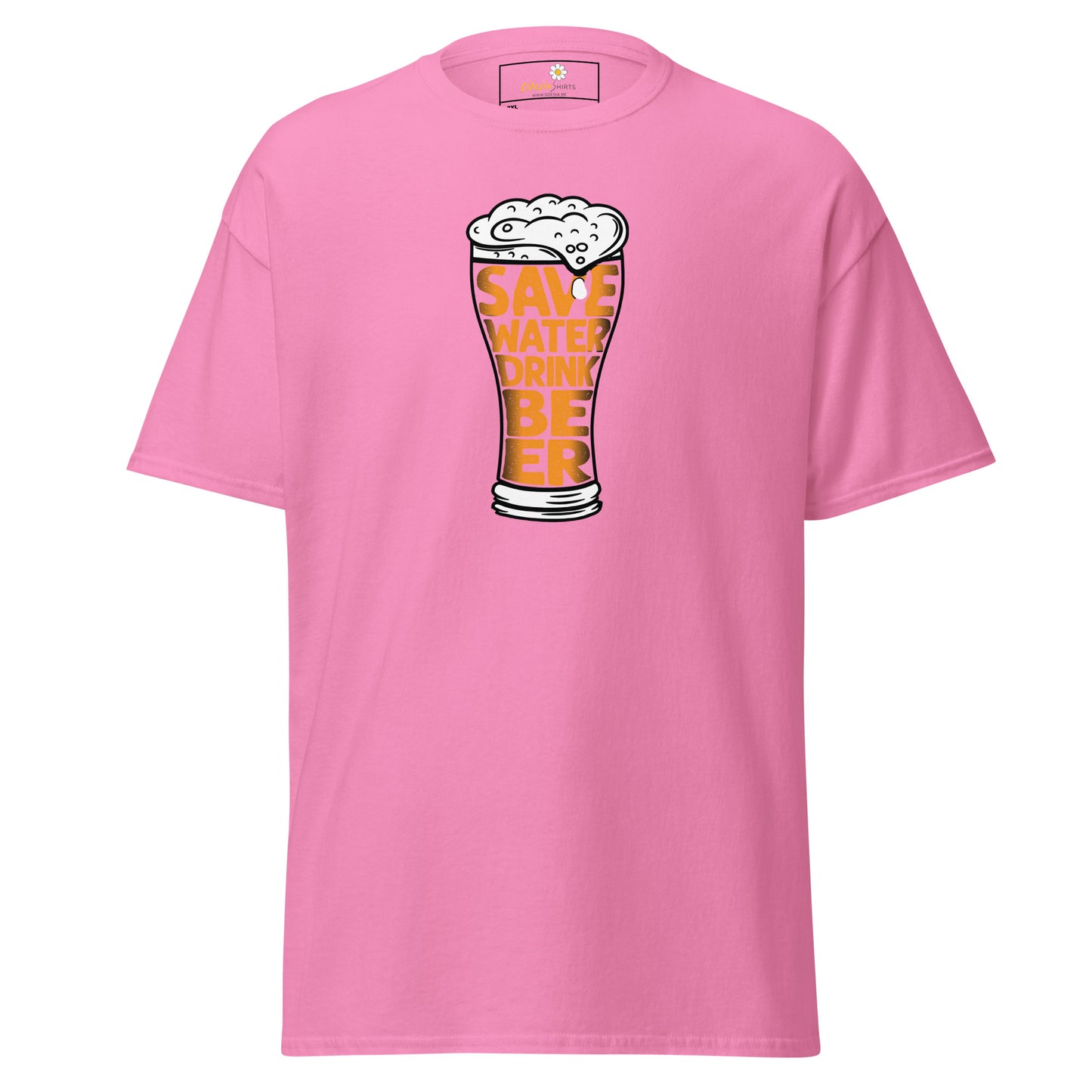 Unisex klassiek t-shirt - FUN SAVE WATER DRINK BEER - GROOT