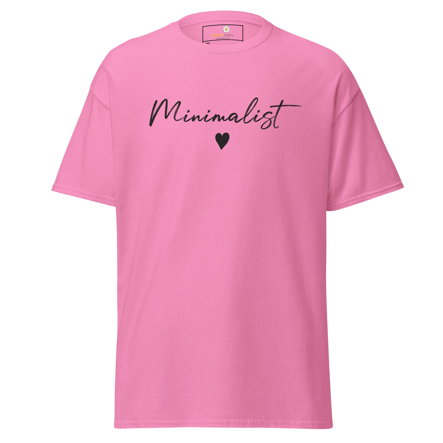 T-shirt classique pour homme - Texte minimaliste - Grand