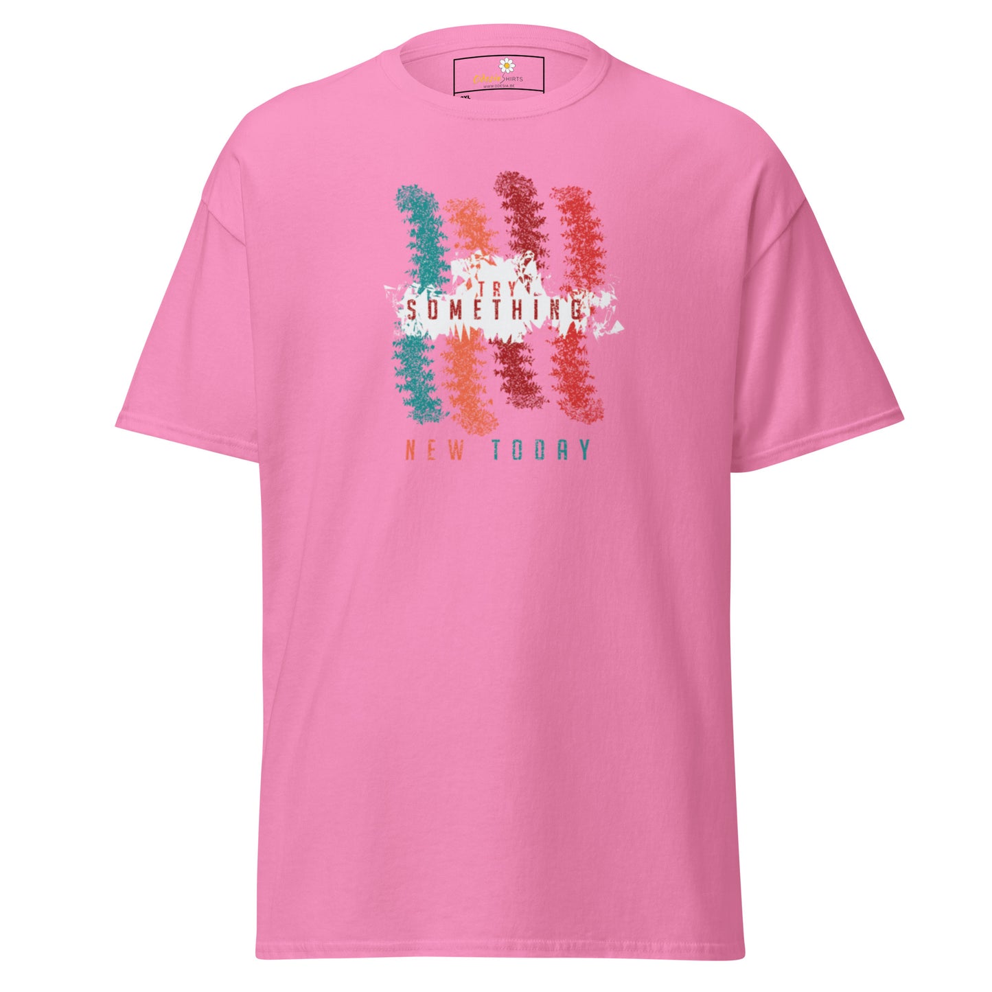 T-shirt classique unisexe - Lignes de couleurs abstraites - Grand
