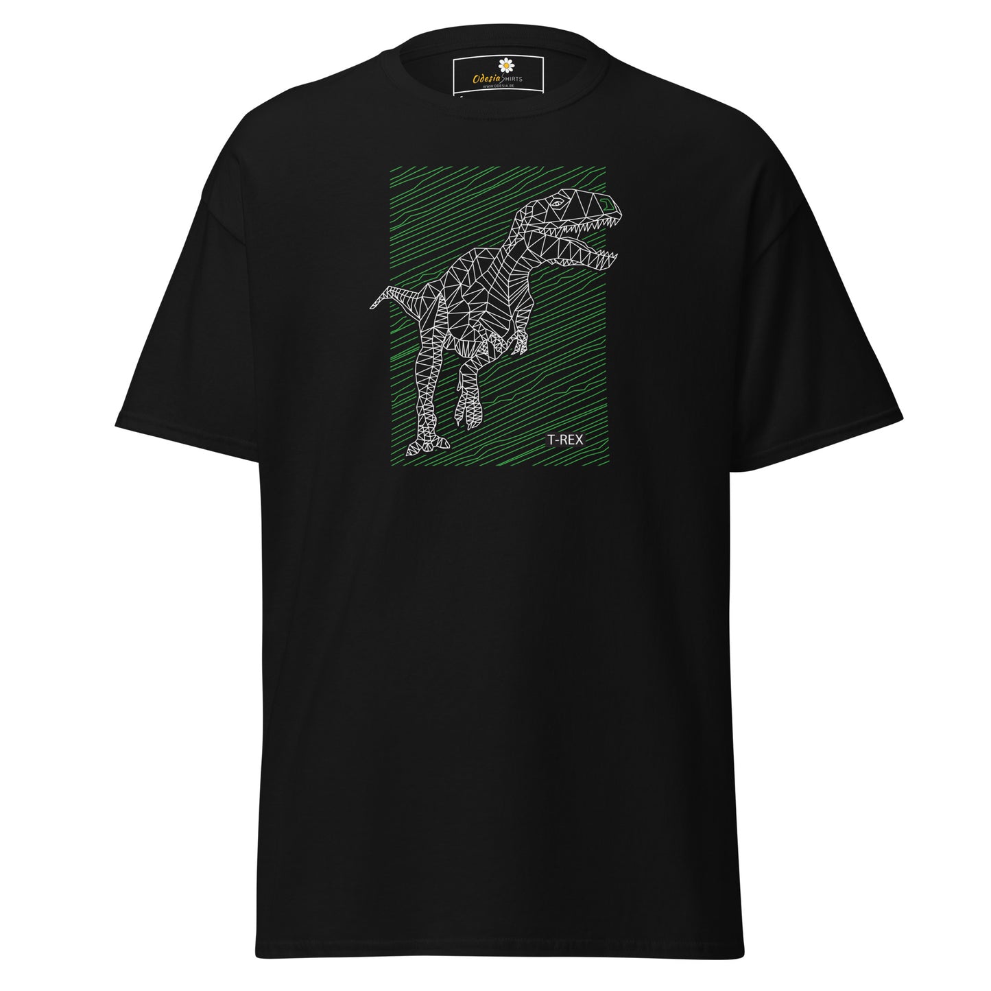 Heren klassiek t-shirt - WILD LIFE TREX DINOSAURUS - REGULAR