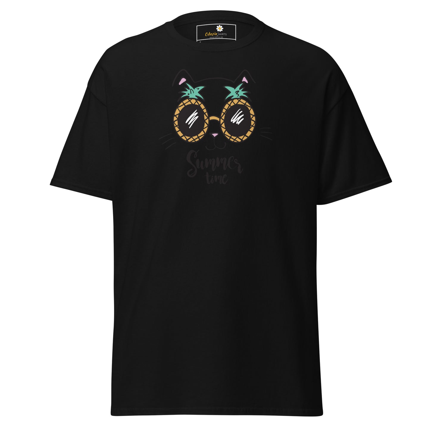T-shirt classique unisexe - ANIMAUX ANANAS CHAT - RÉGULIER