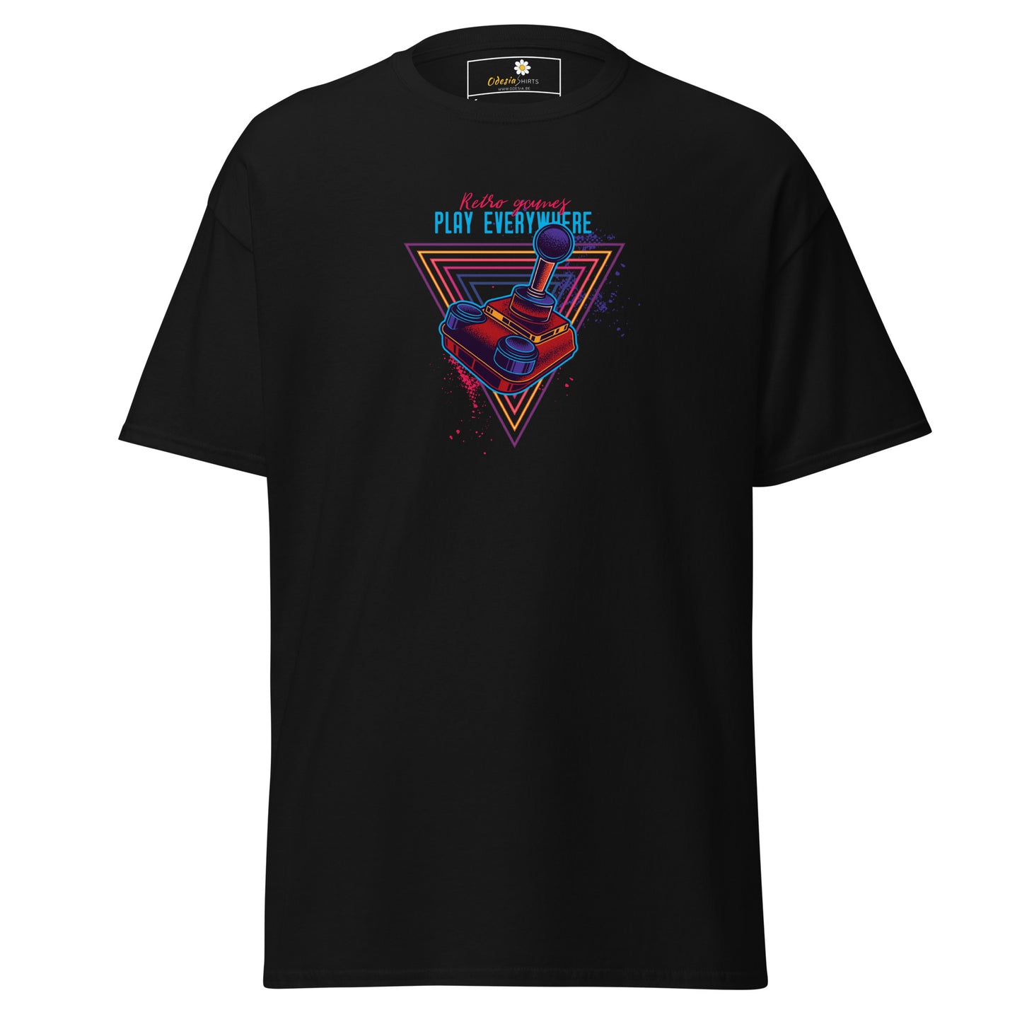 Unisex classic t-shirt - GAMERS PLAY EVERYWHERE JOYSTICK - REGULAR