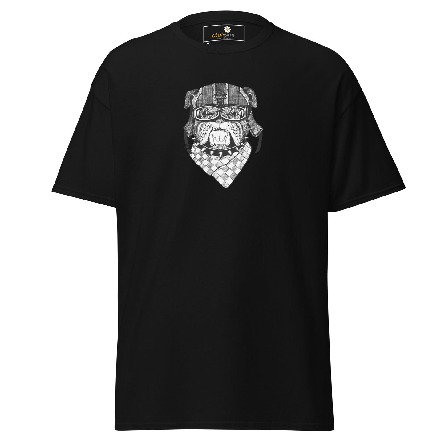 Unisex classic t-shirt - ANIMALS DOG HEAD BANDANA - BIG