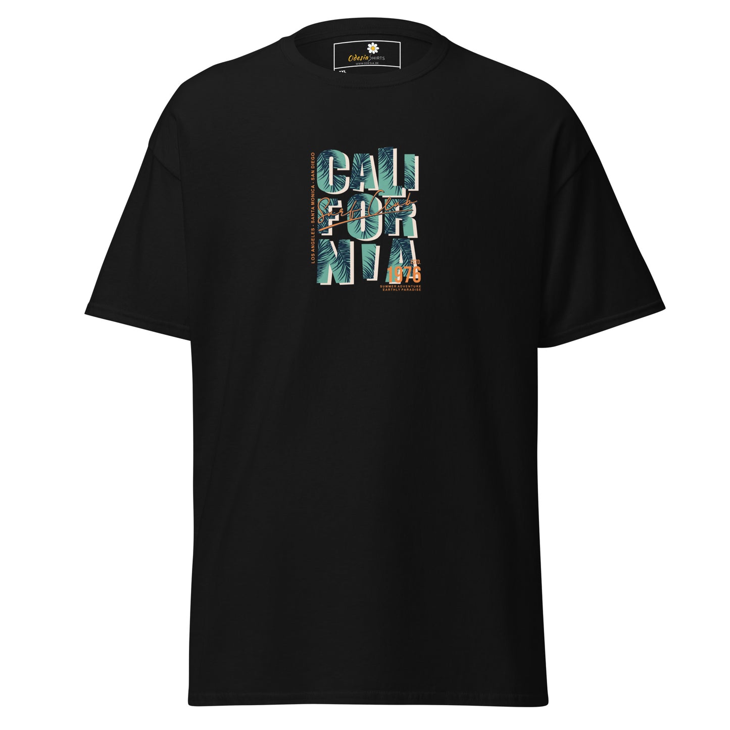 Heren klassiek t-shirt - TEXT CALIFORNIA - GROOT
