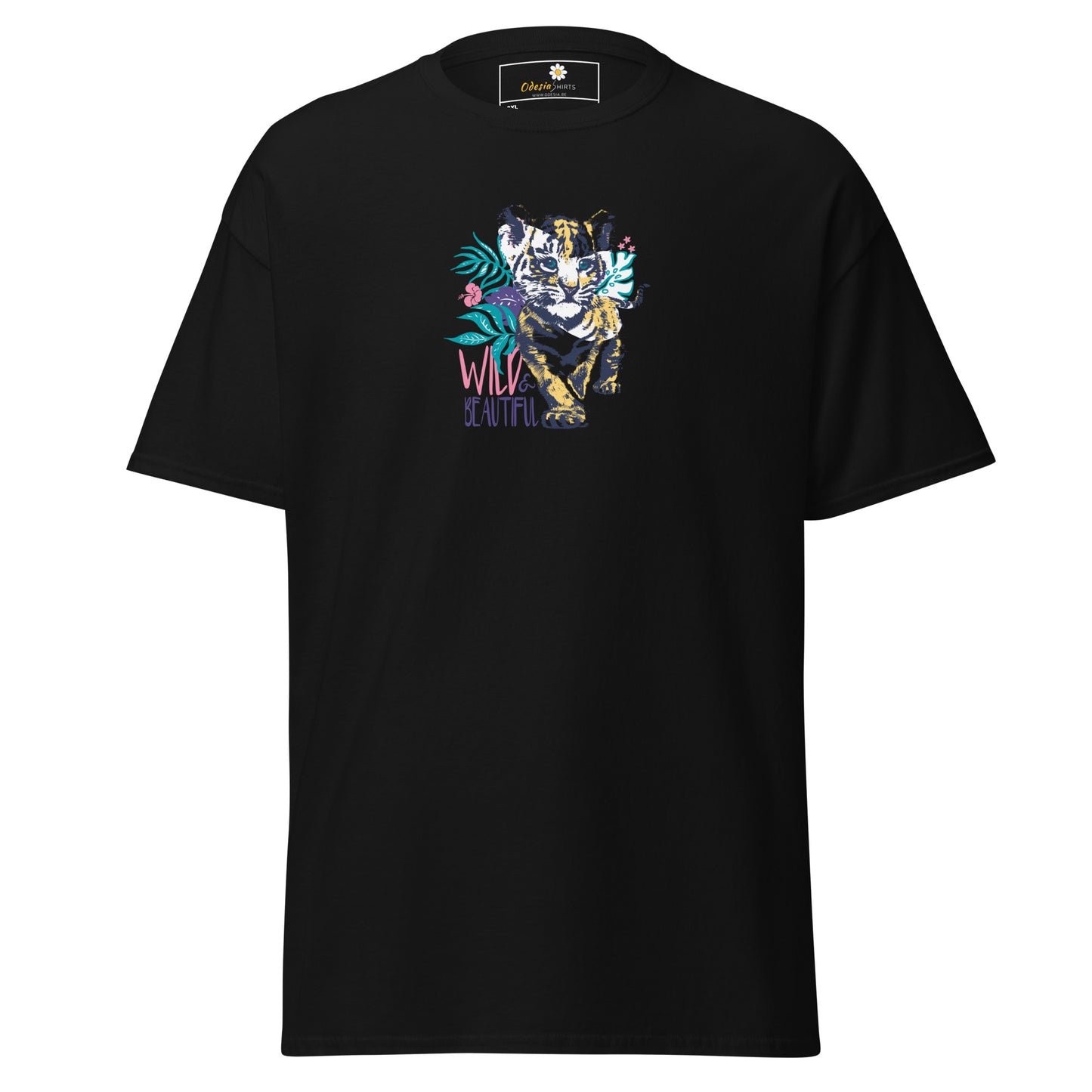 Heren klassiek t-shirt - WILDLIFE AND BEAUTIFUL - GROOT