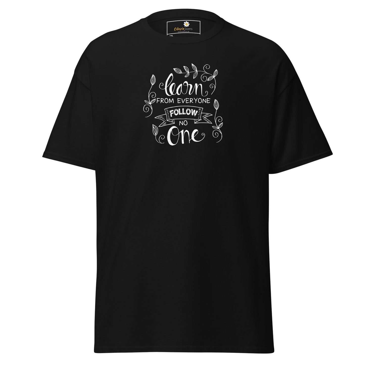 T-shirt classique pour homme - TEXTE APPRENEZ DE TOUS - GRAND