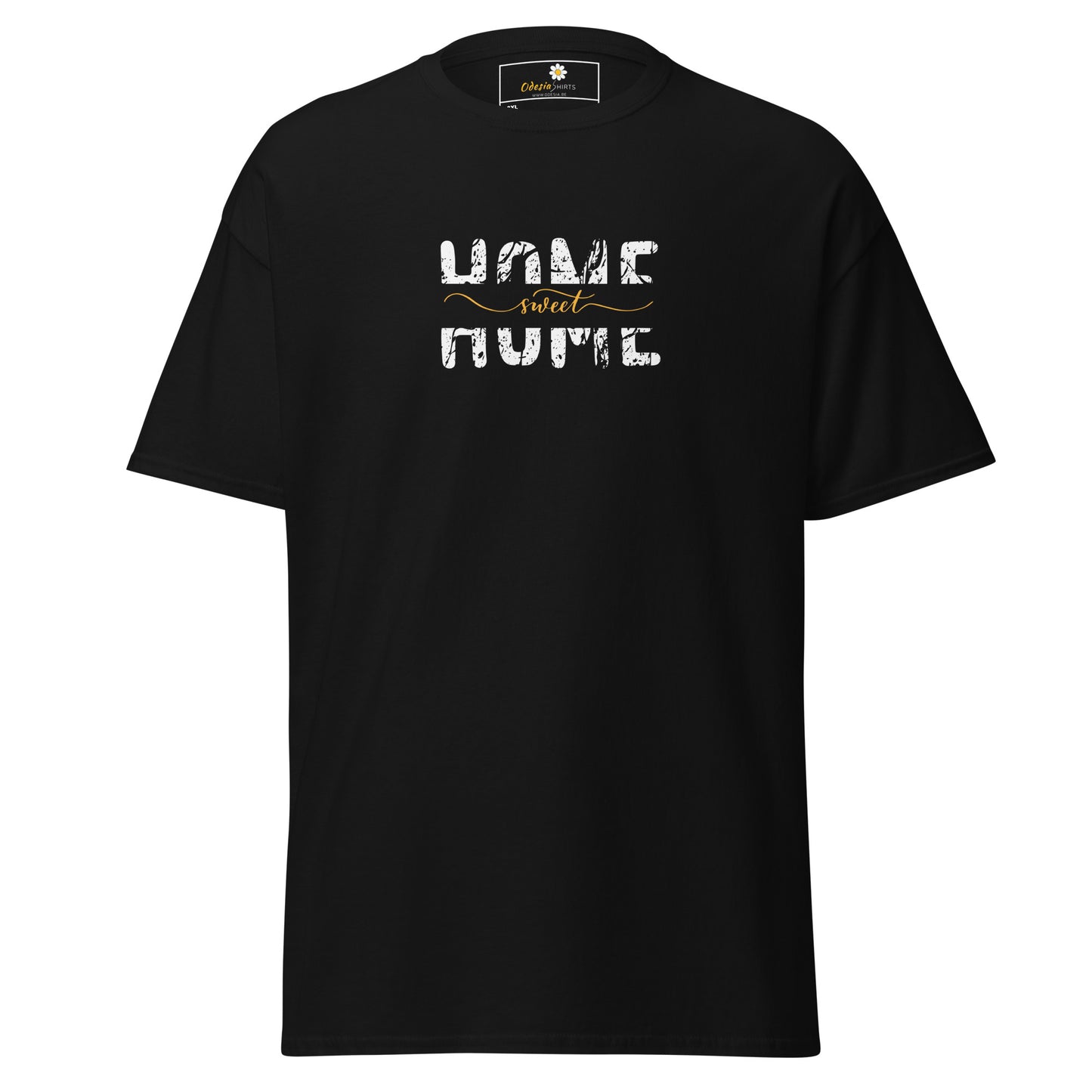 T-shirt classique pour homme - TEXT HOME SWEET HOME - BIG