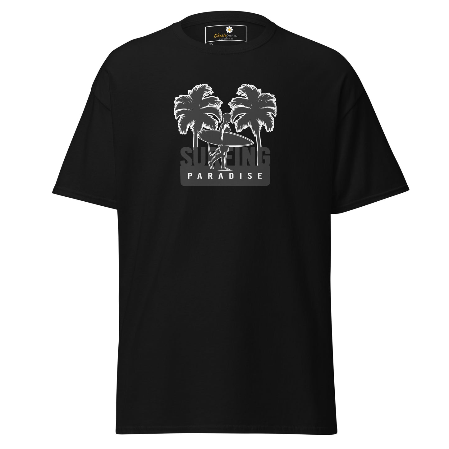 T-shirt classique pour homme - SUMMER SURFING TREES - BIG