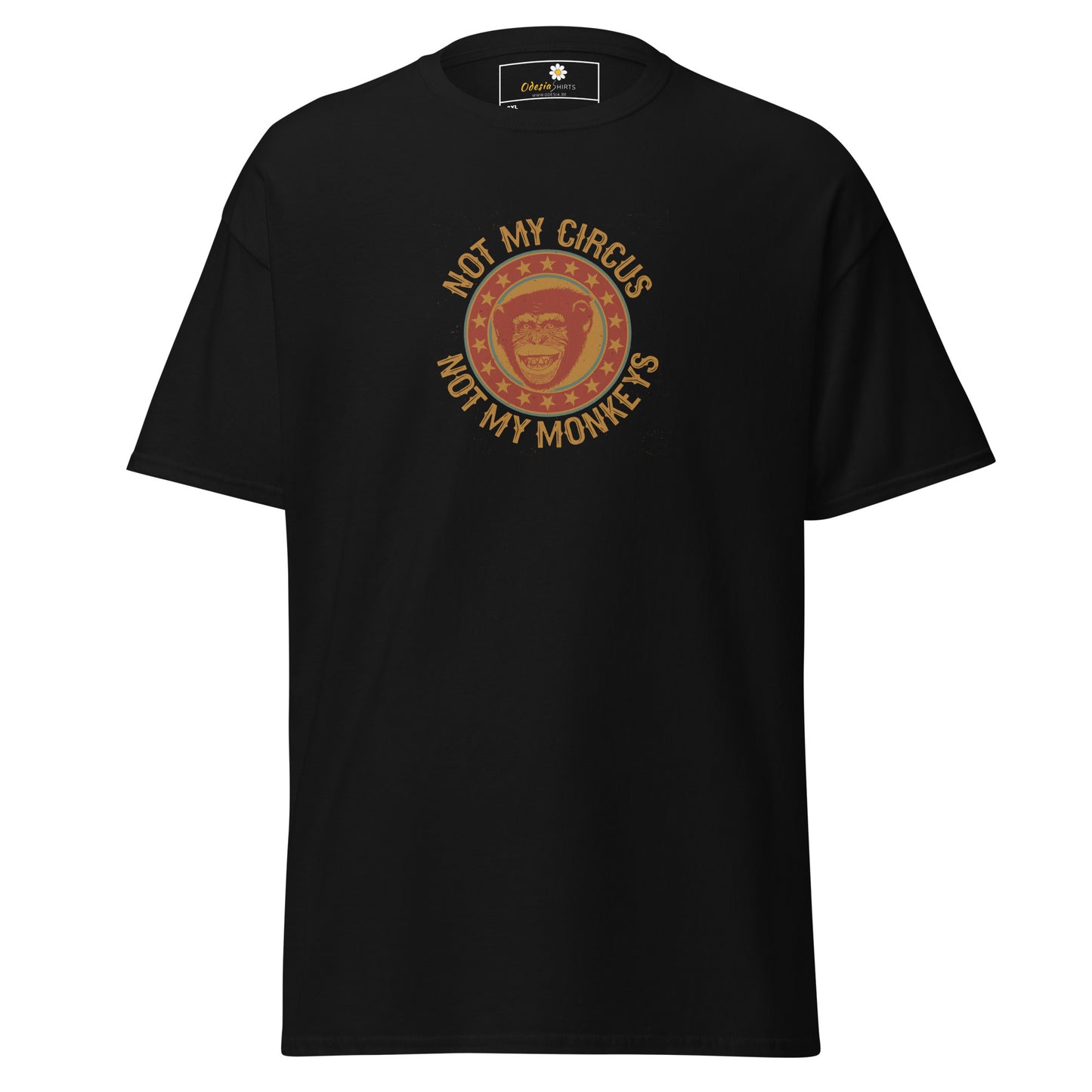 T-shirt classique homme - VINTAGE NOT MY MONKEYS CIRCUS - GRAND