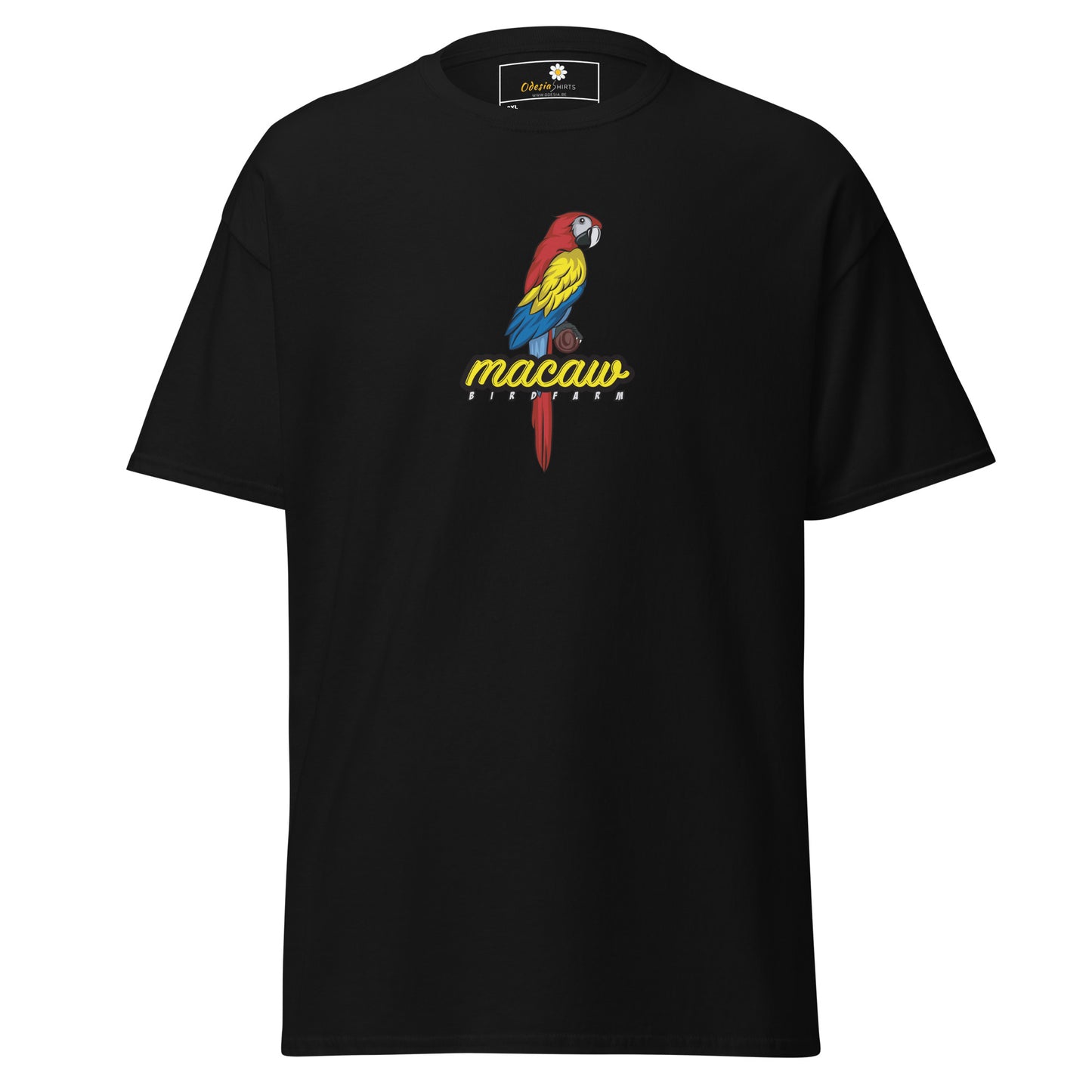 Heren klassiek t-shirt - WILDLIFE MACAW - GROOT