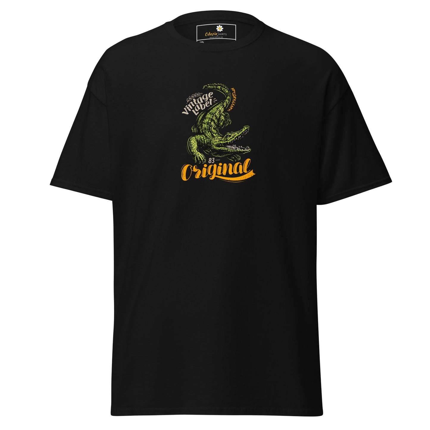 Heren klassiek t-shirt - WILDLIFE CROCODILE - GROOT