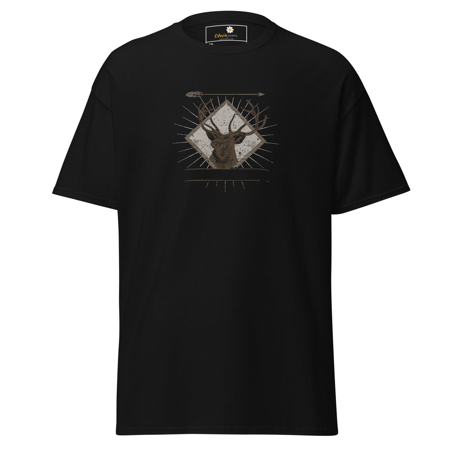 T-shirt classique unisexe - ANIMAUX CERF FLÈCHE - GRAND